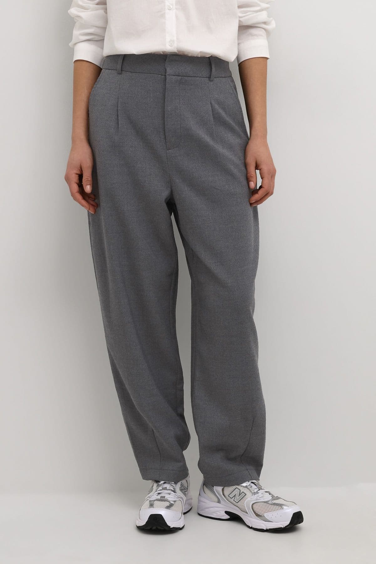 Merle Cropped Leg Suit Trousers