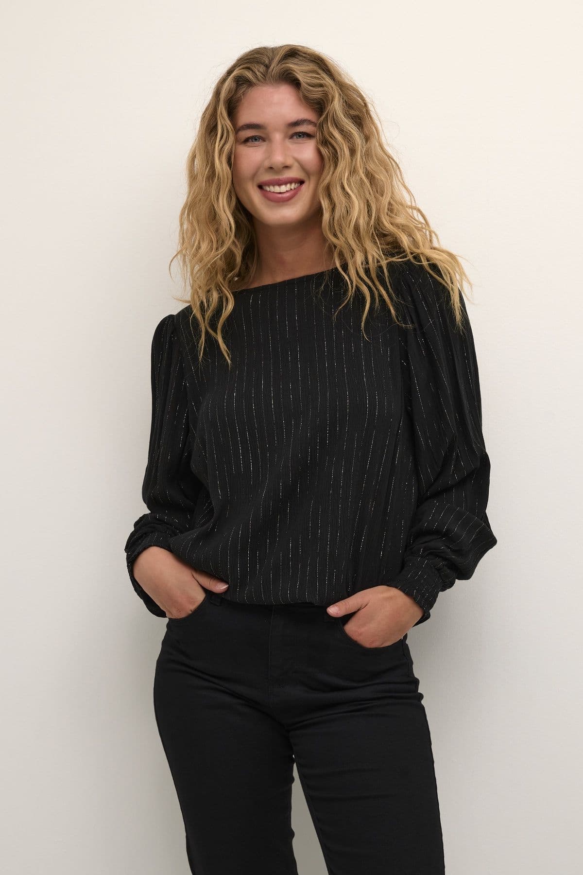 Liv Pinstripes Blouse