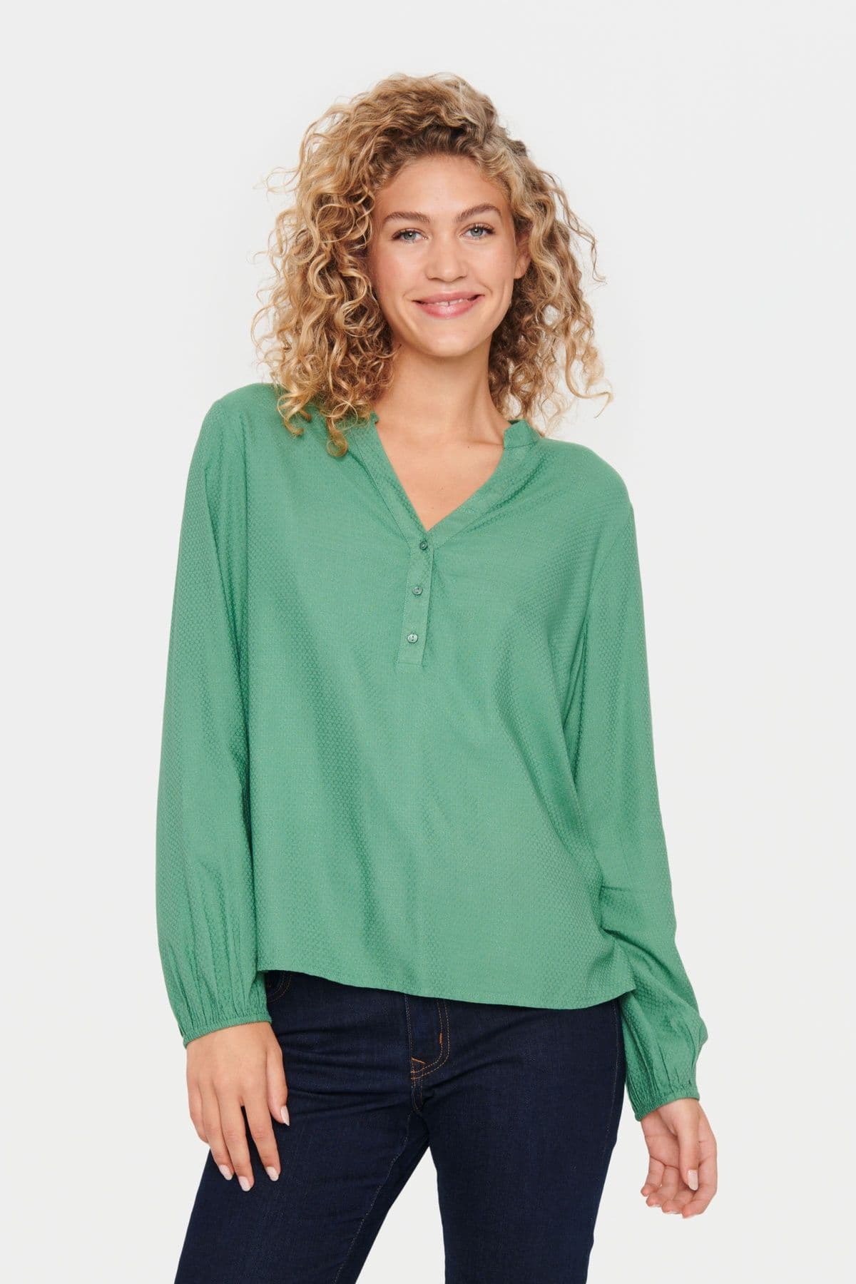 Campanula V notch Neck Blouse
