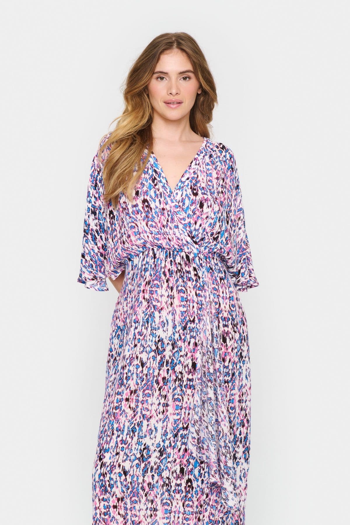 Everley Half Sleeve Wrap Dress