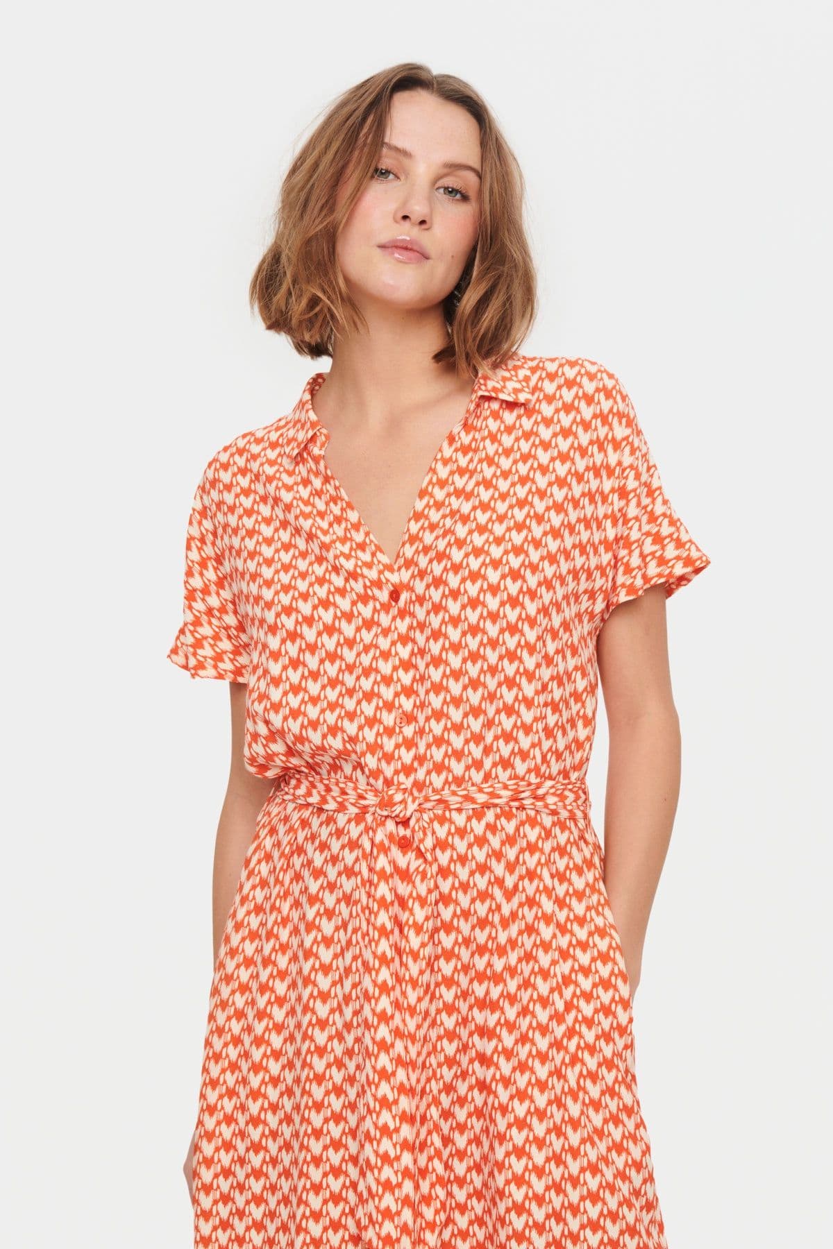 Blanca Short Sleeve Shirt Dress