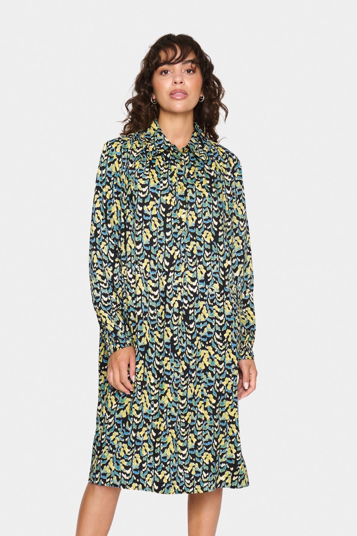 DarleneSZ Long Sleeve Shirt Dress