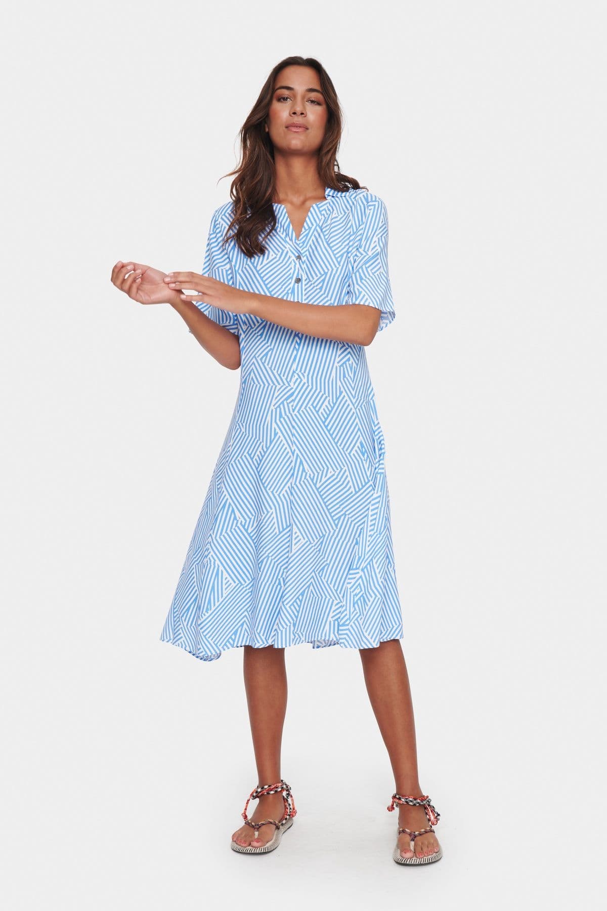 Elyse Short Sleeve Shirt Dress