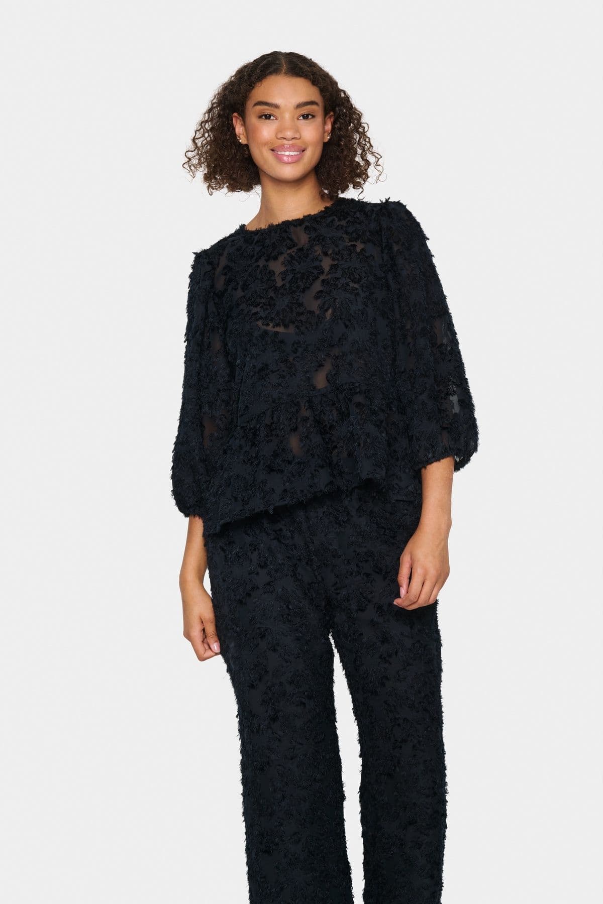 GiovannaSZ Chiffon 3 4 Sleeve Blouse