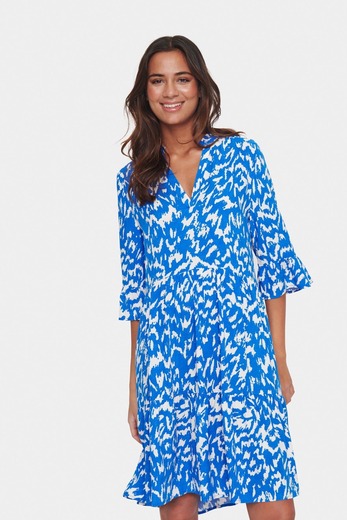 Eda Knee Length Half Sleeve Dress