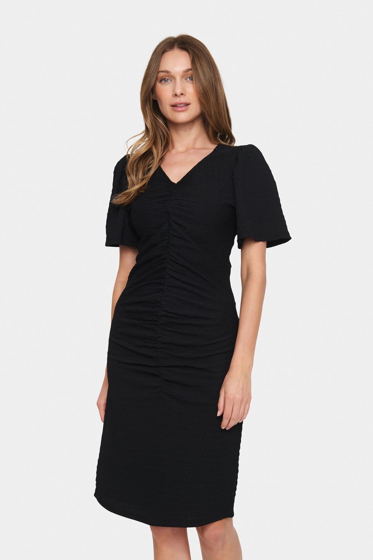 Fadia V neck Slim Fit Cocktail Dress