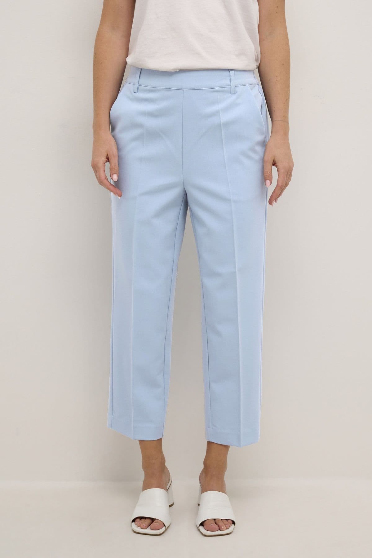 Sakura Elastic Waist Suit Trousers