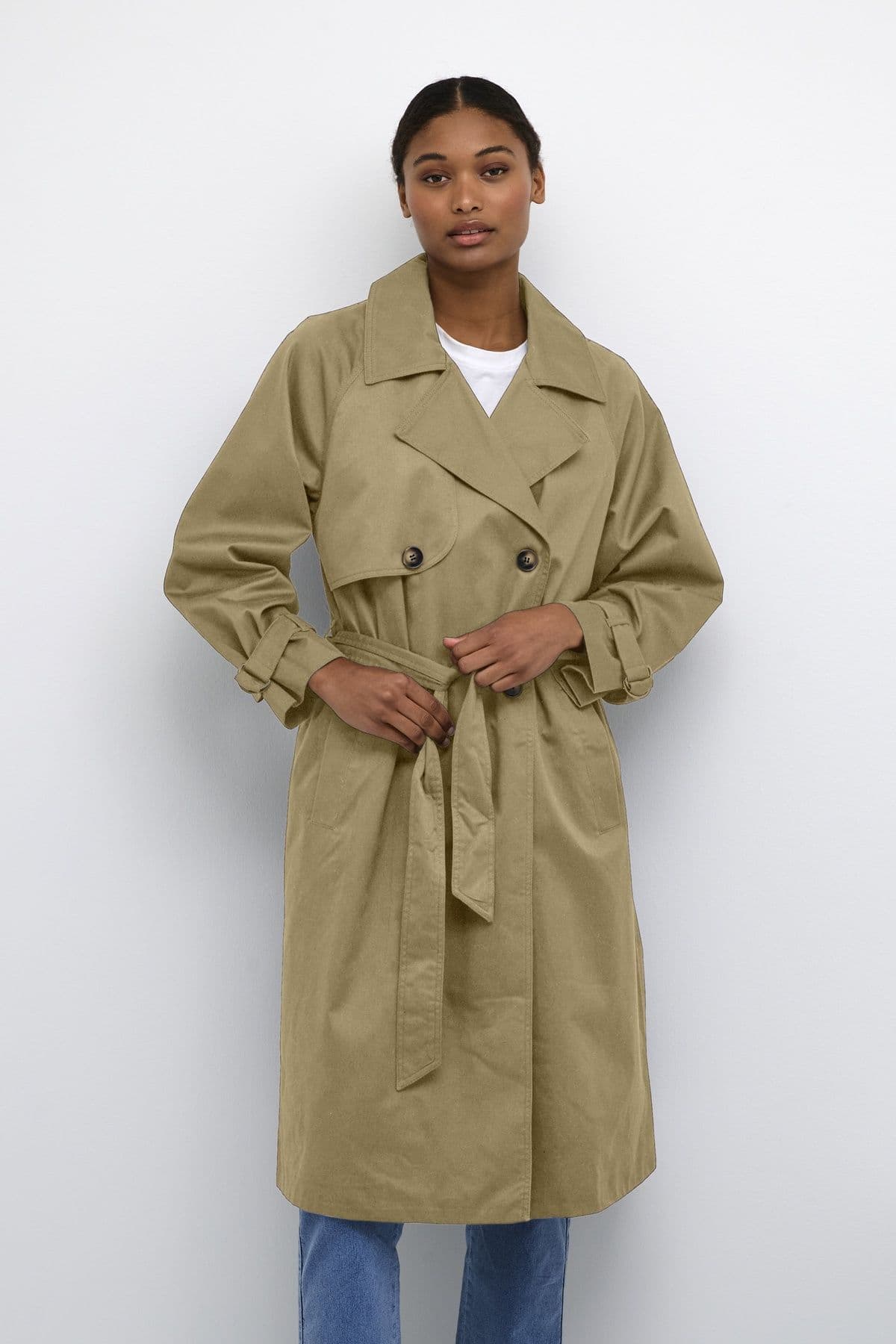 Elise Double Breasted Trench Coat