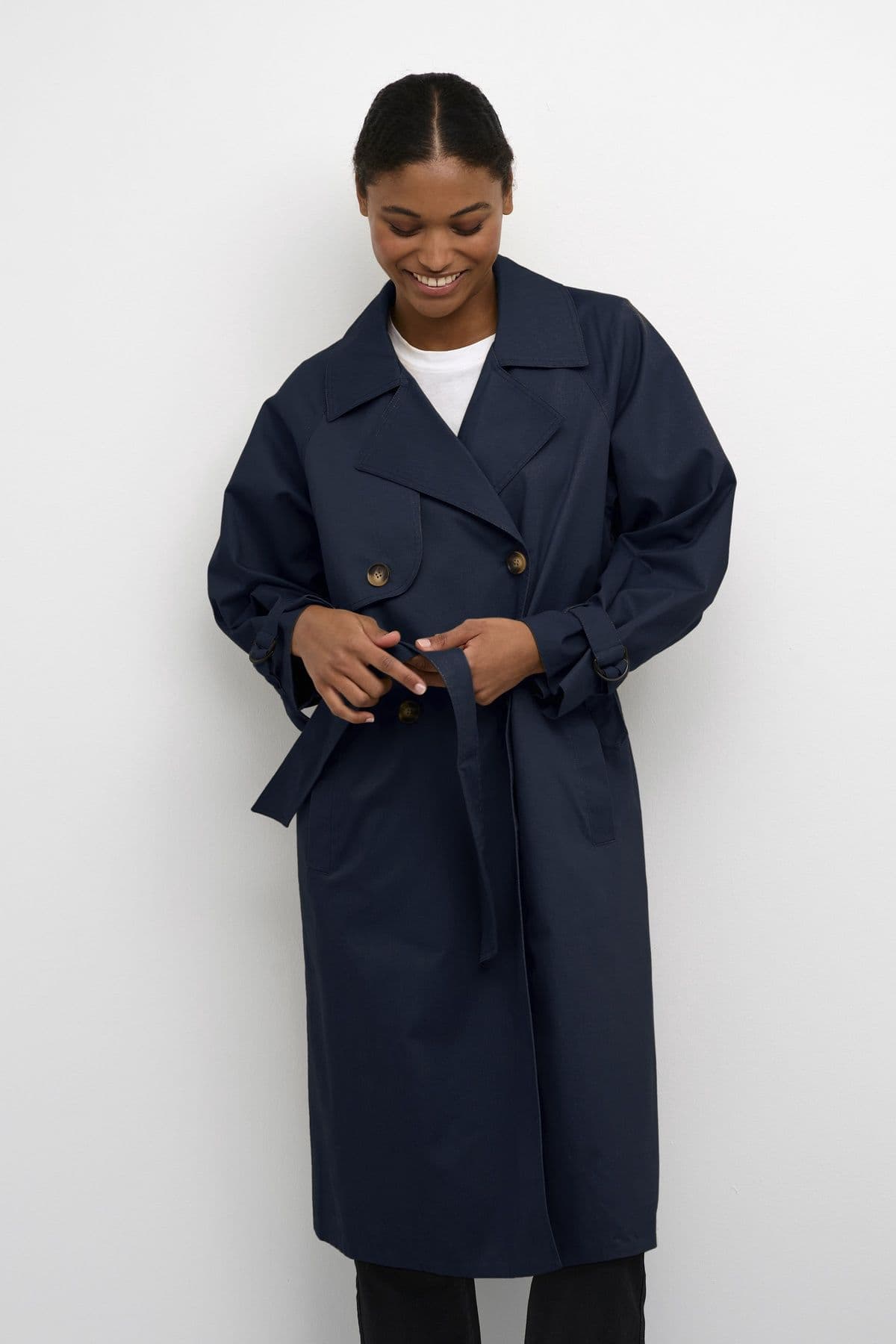 Elise Double Breasted Trench Coat
