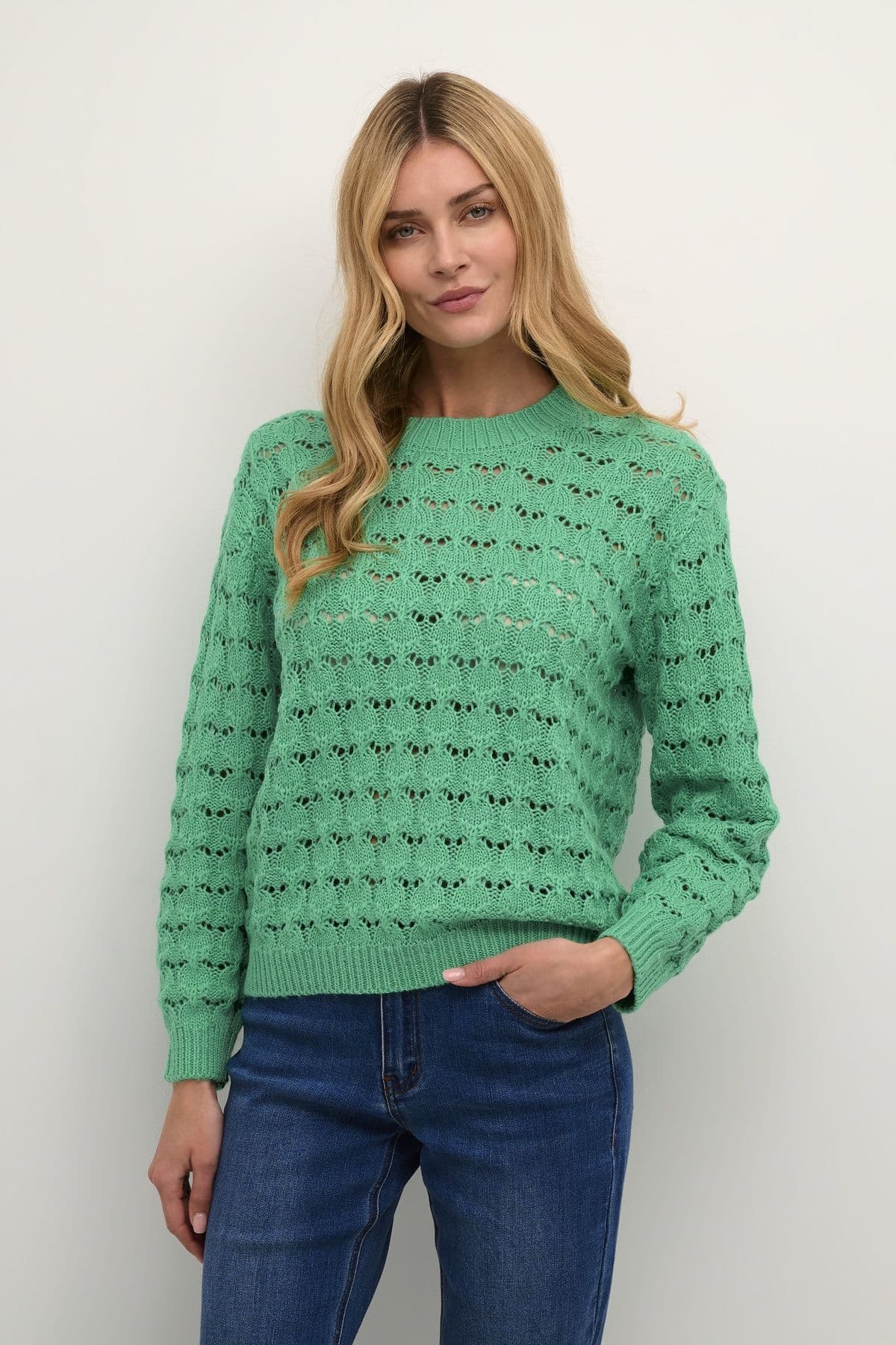 Elena Lace Knit Pullover