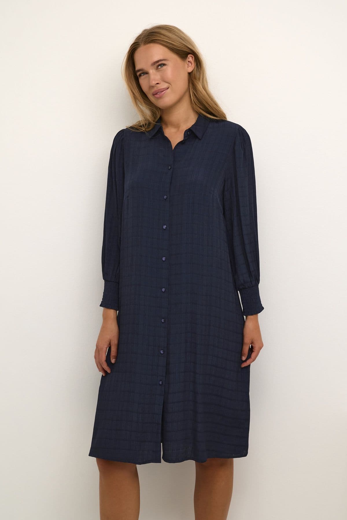 Lissa Cropped Sleeve Shirt Dress