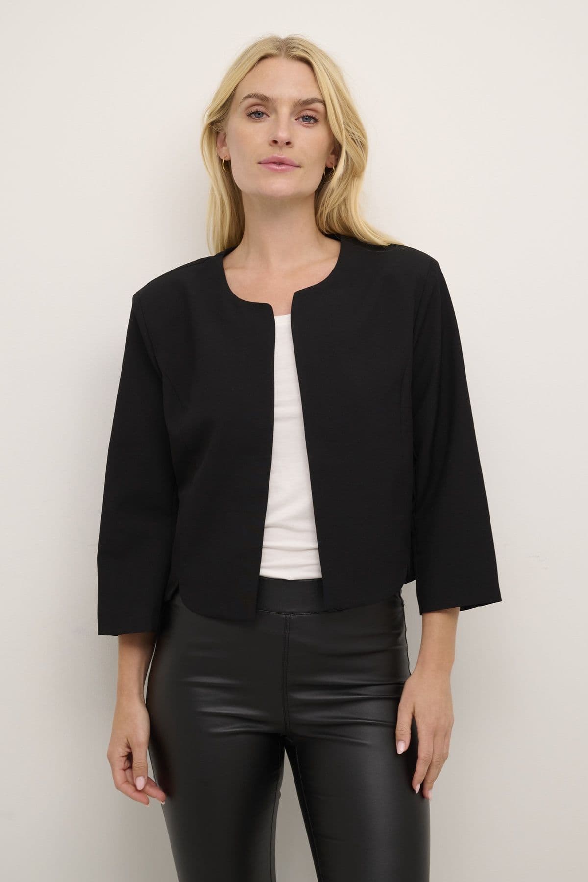 Anni 3 4 Sleeve Cropped Blazer