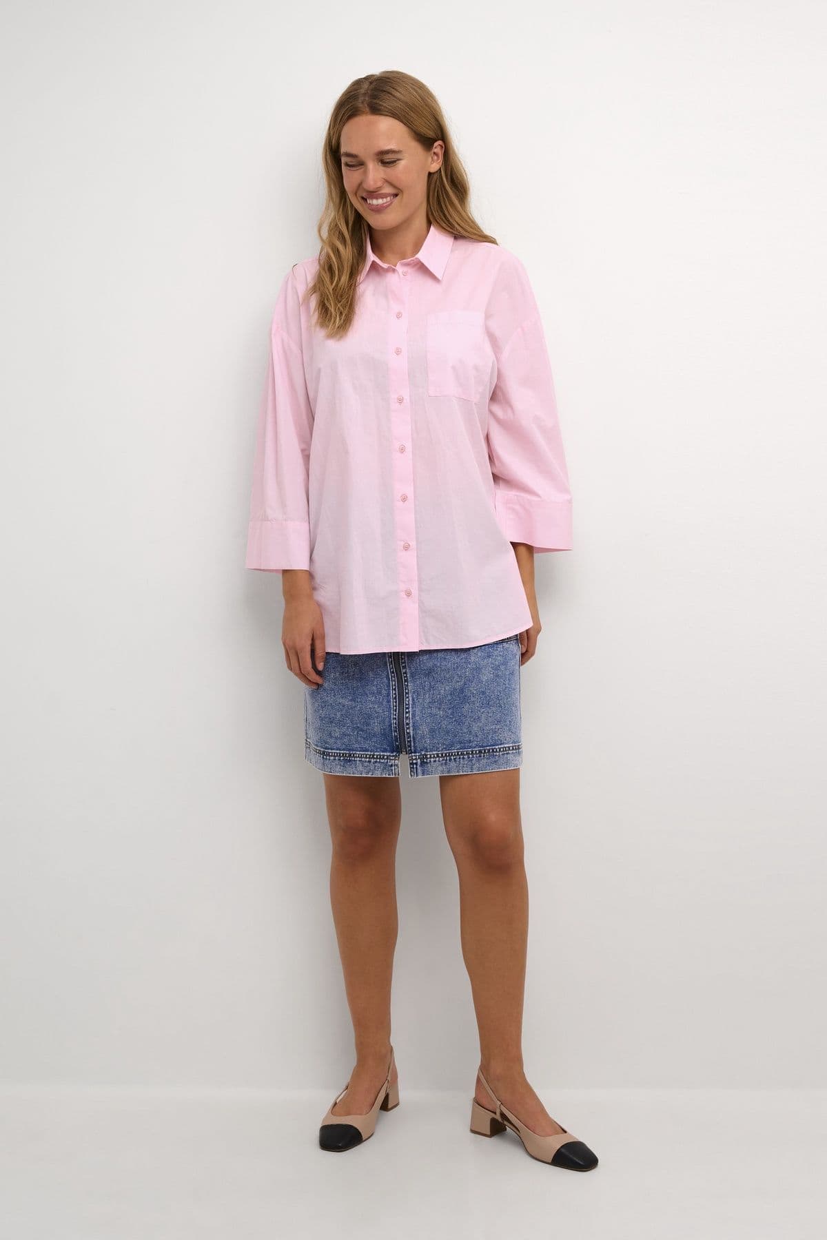 Erika Boxy Fit 3 4 Sleeve Shirt