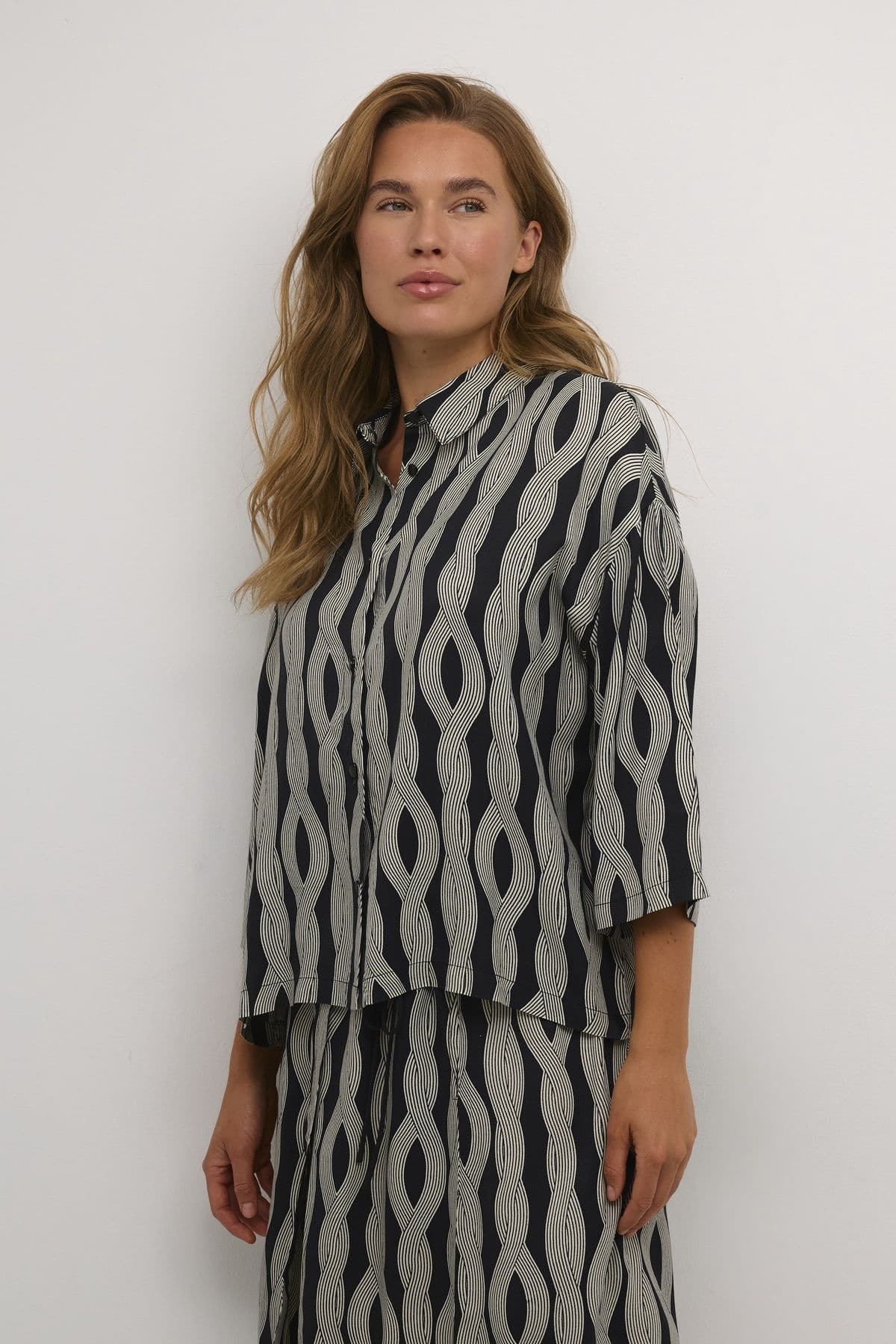 Carlbie Casual Fit 3 4 Sleeve Shirt
