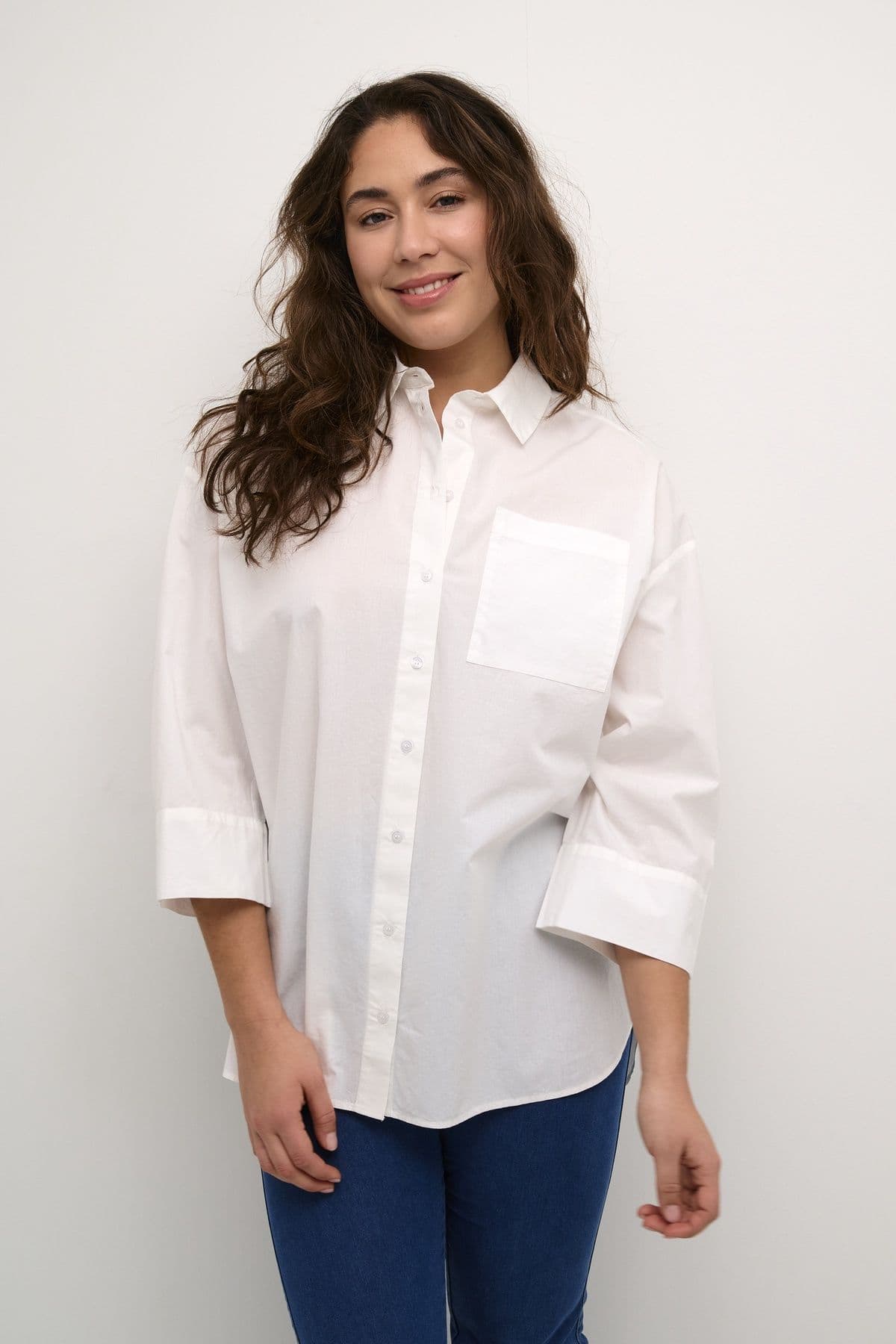 Erika Boxy Fit 3 4 Sleeve Shirt