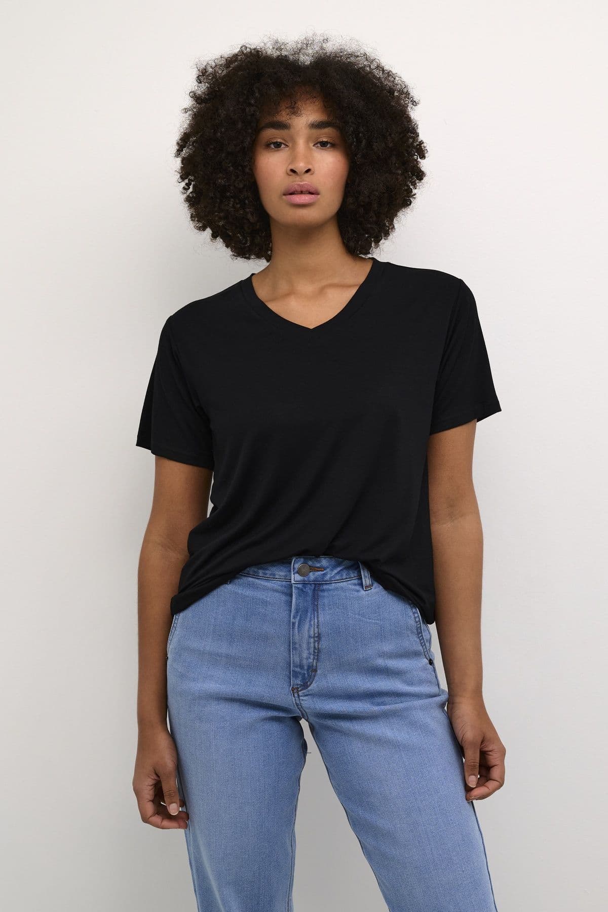 Frida V Neck Short Sleeve T Shirt
