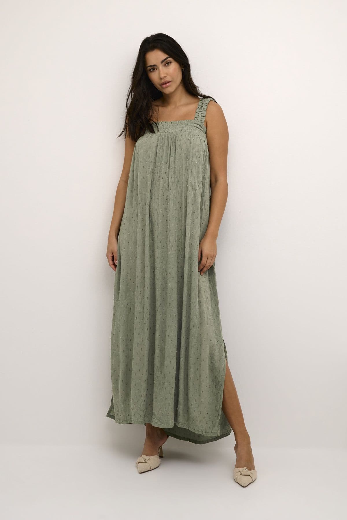 Ronna Sleeveless Smock Maxi Dress