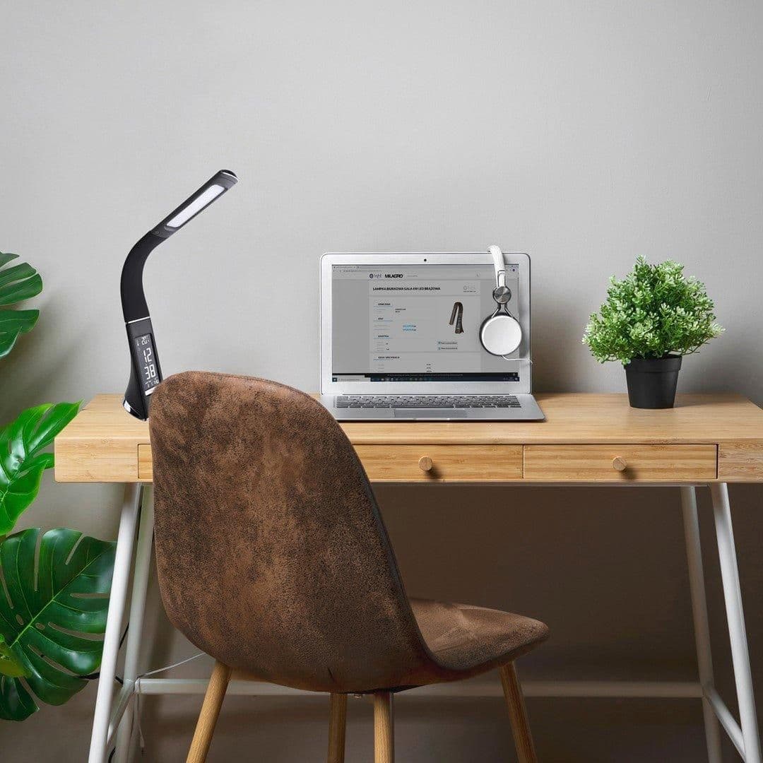 Gala Stylish Desk Lamp Clock Themometer
