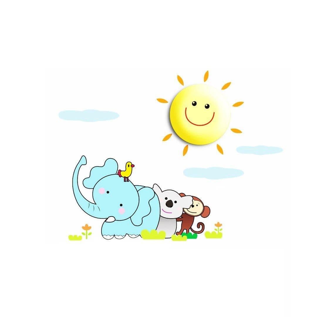 Sunny LED Lamp Charming Fun Night Light Ultra Low Consumption 0.6W Colourful Wall Decals Create 3D Effect