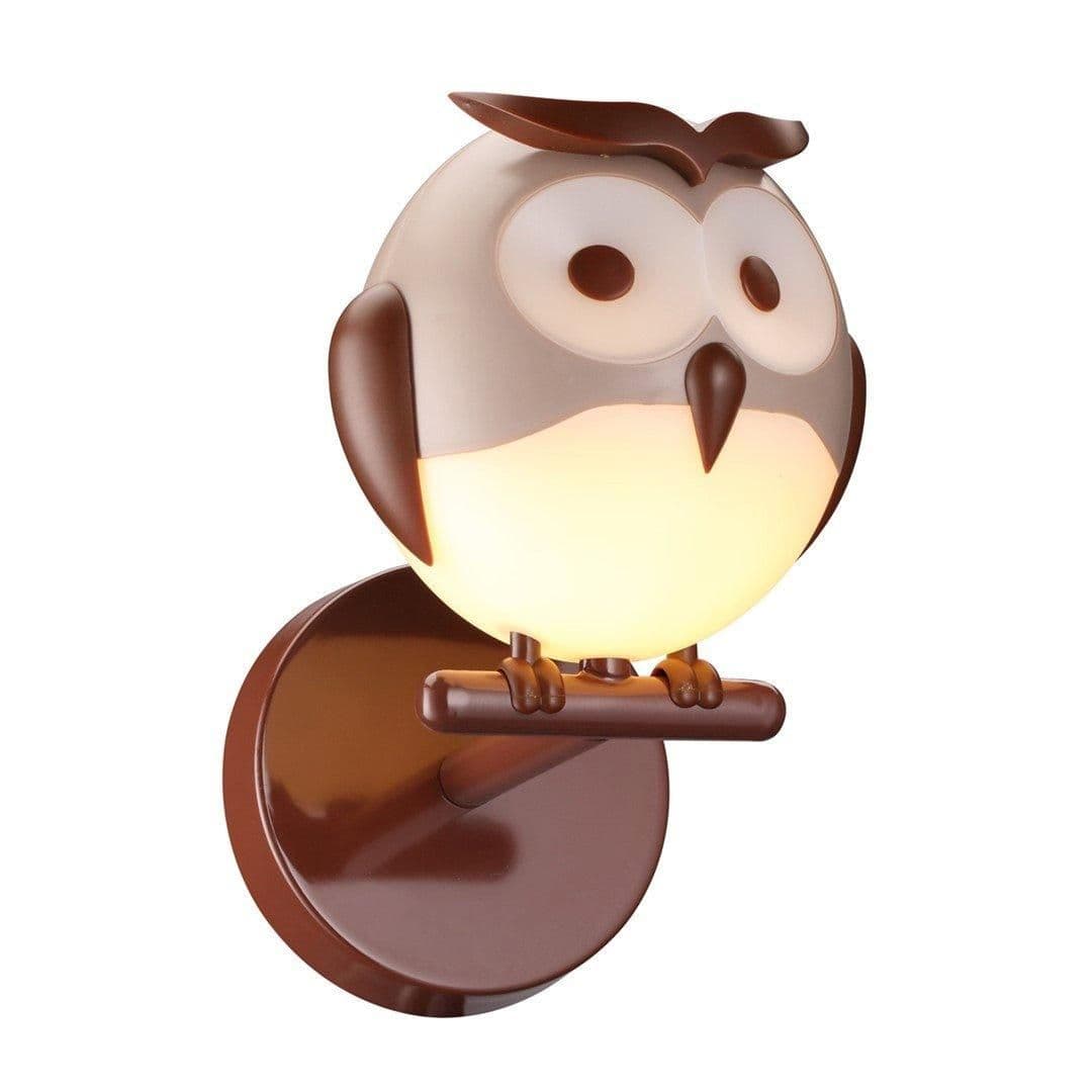 Owl Wall Lamp Nature Theme