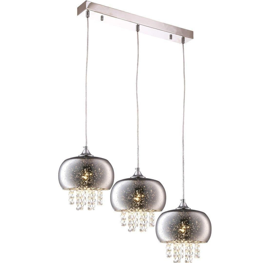 Starlight Pendant Lamp Stunning Chrome Glass Crystals