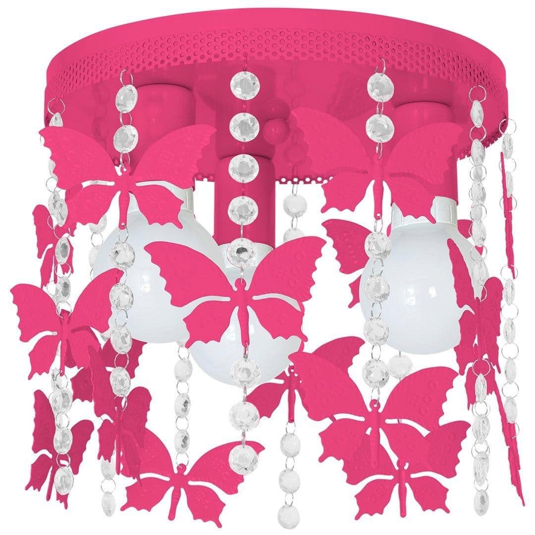 Angelica Hot Pink Ceiling Lamp Hand Made