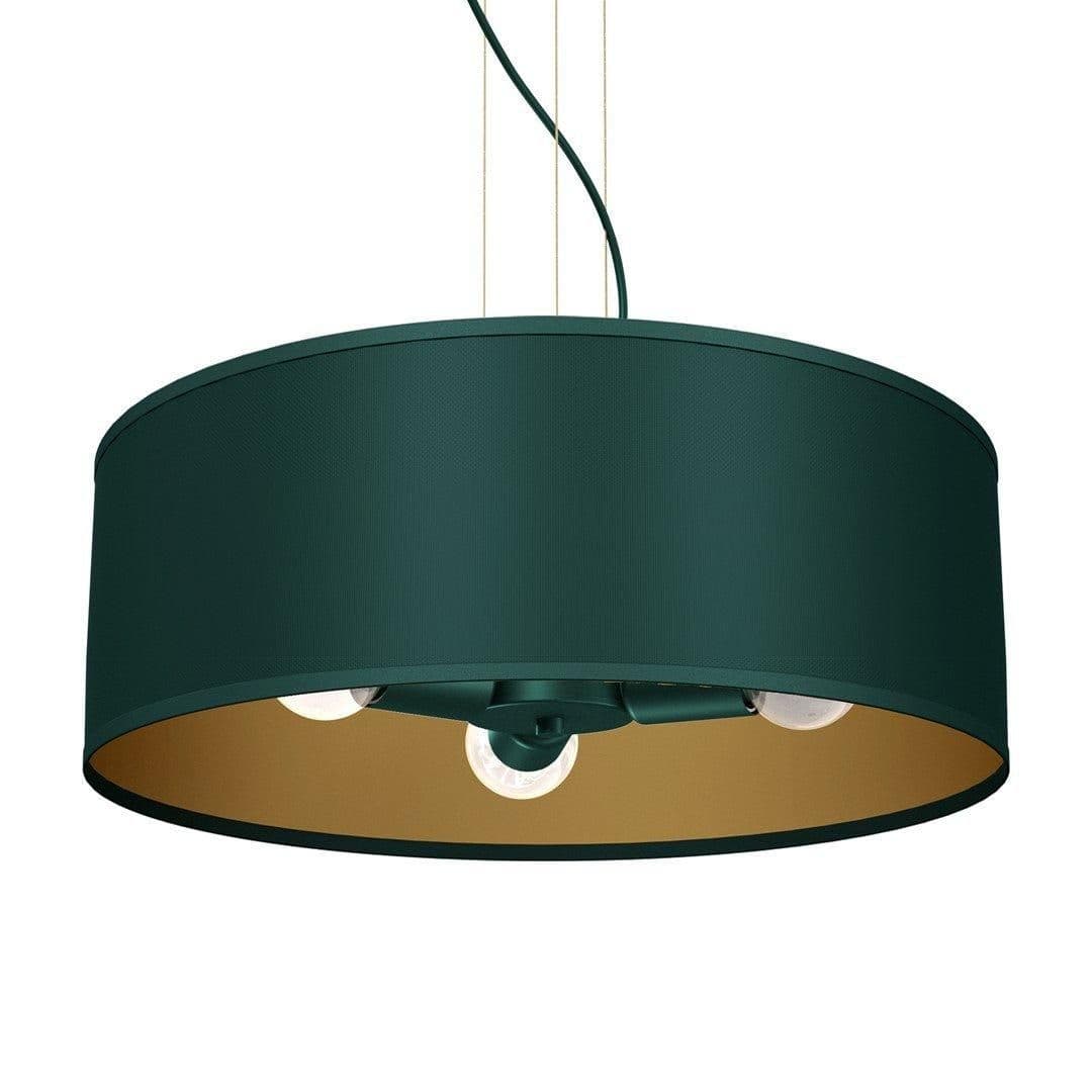 Verde Pendant Lamp 50cm Hand Made Scandi Style Rich Fabric