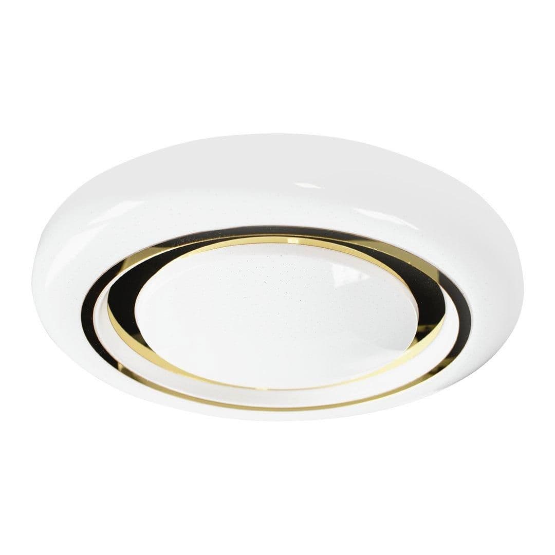 Megan LED Ceiling Lamp Gold 48cm Remote Control Included