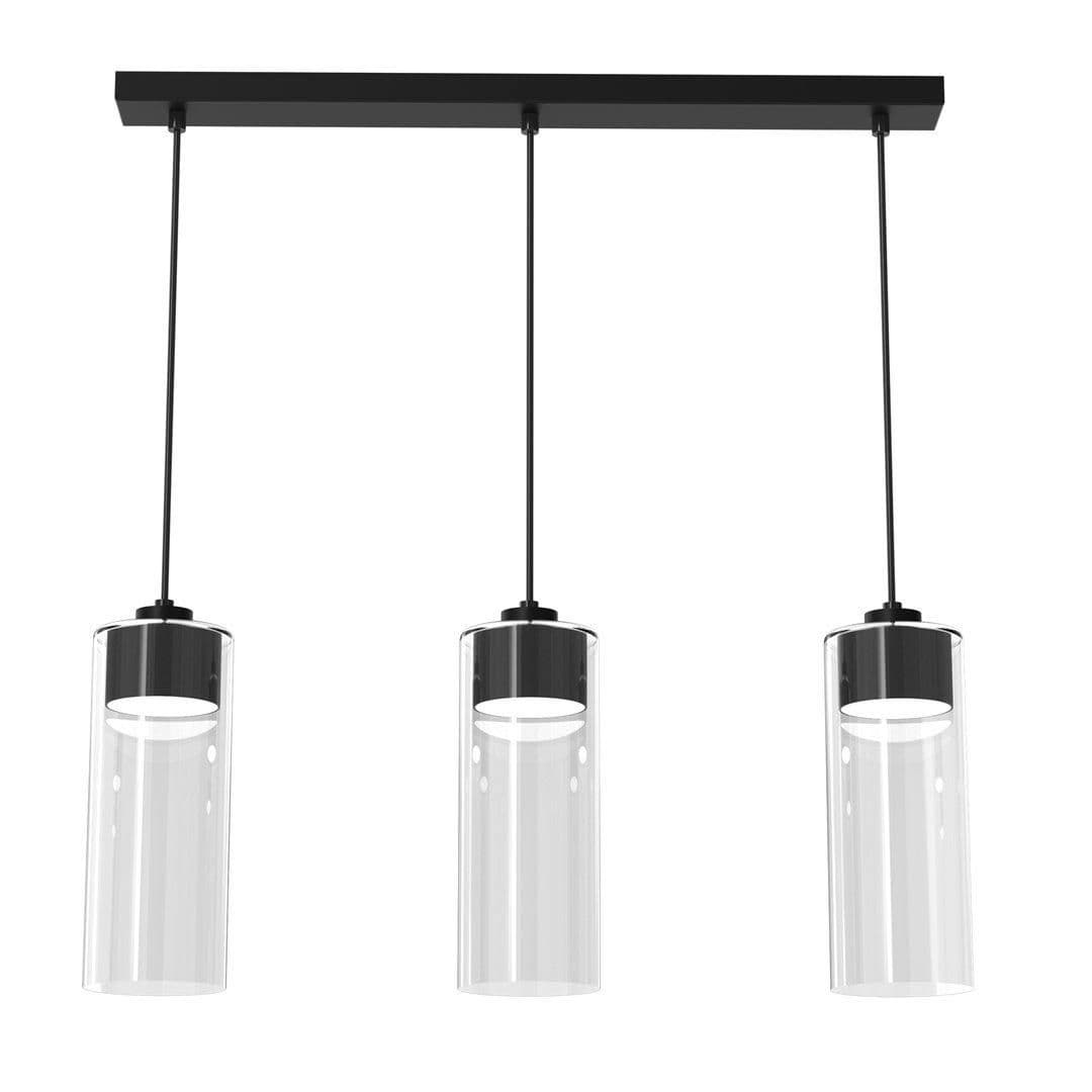 Clarissa Pendant Lamp Matt Metal Elegant Glass Shades