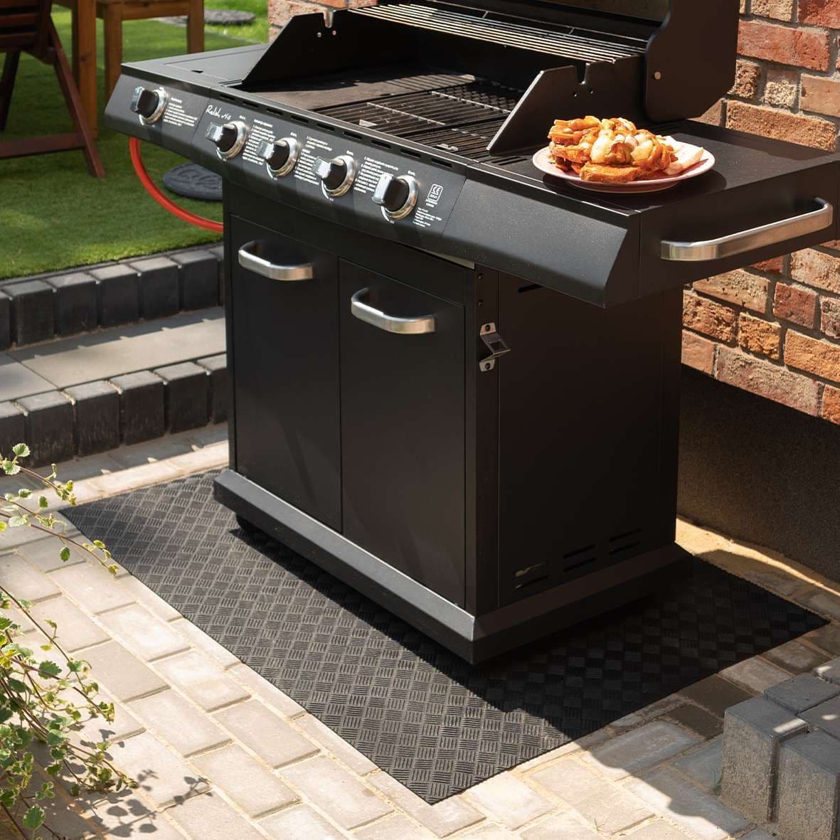 Eco Friendly BBQ Floor Protection Mat 120cm x 80cm