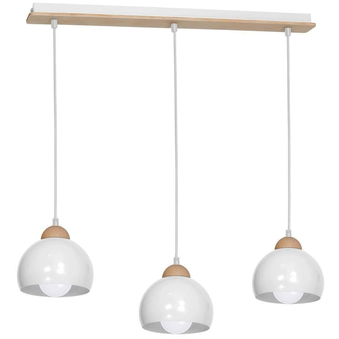 Dama Pendant Lamp Hand Made Scandi Syle Wooden Detail