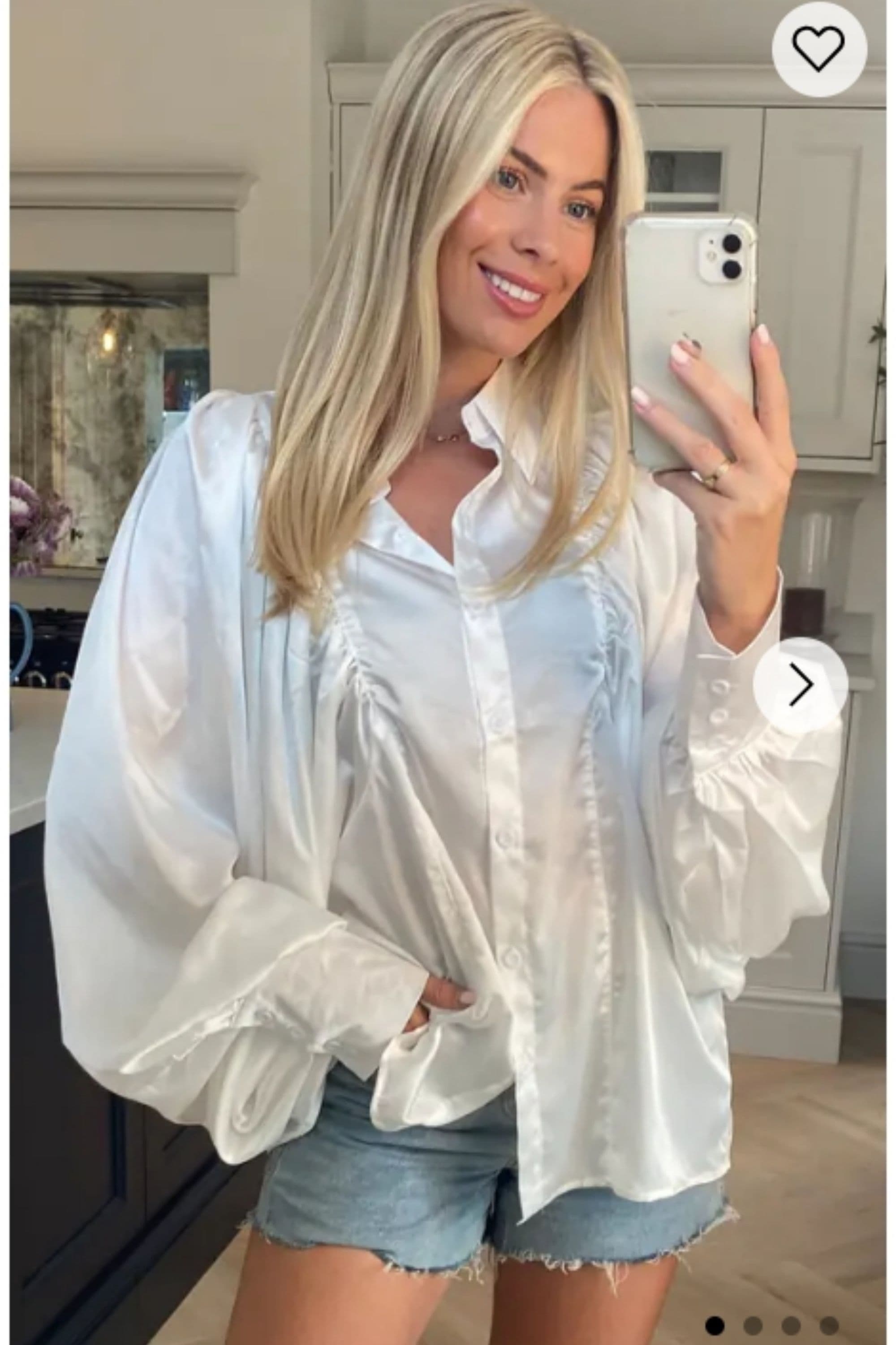 Oversized Sleeves Shirt S M