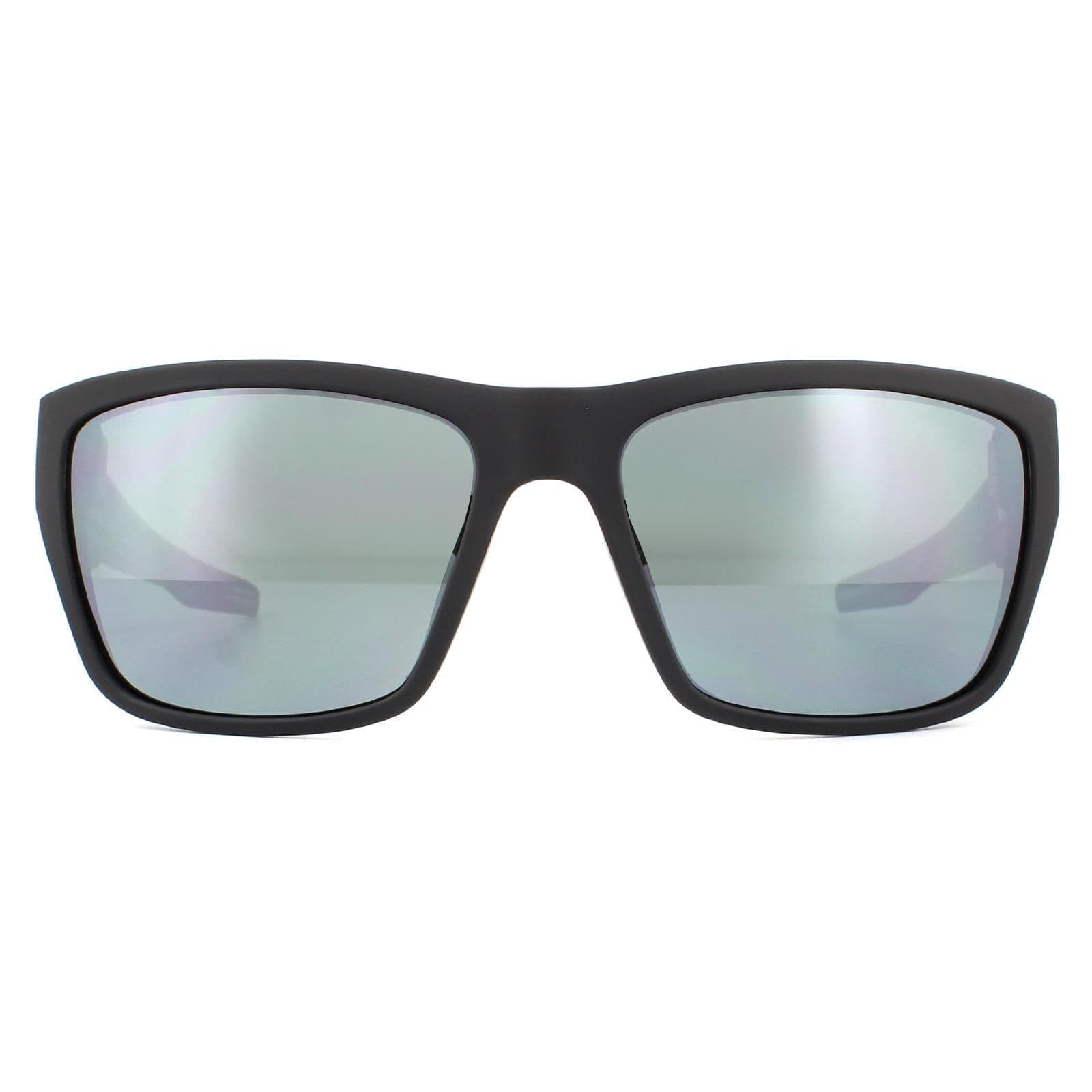 Wrap Matte Fade Logo HD Plus Grey Silver Spectra Mirror Sunglasses