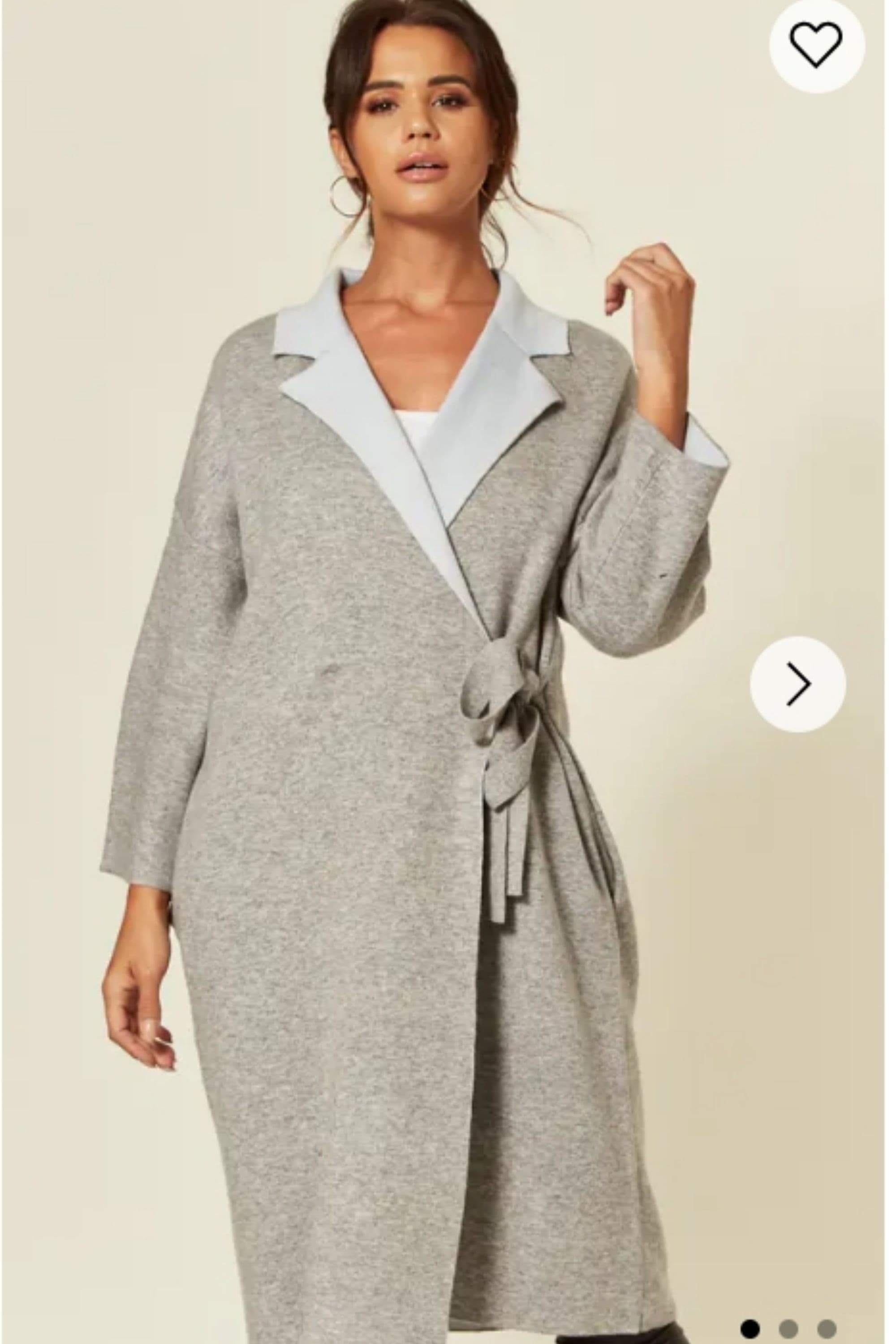 Reversible Wool Blend Cardigan Coat 2 1 Outerwear