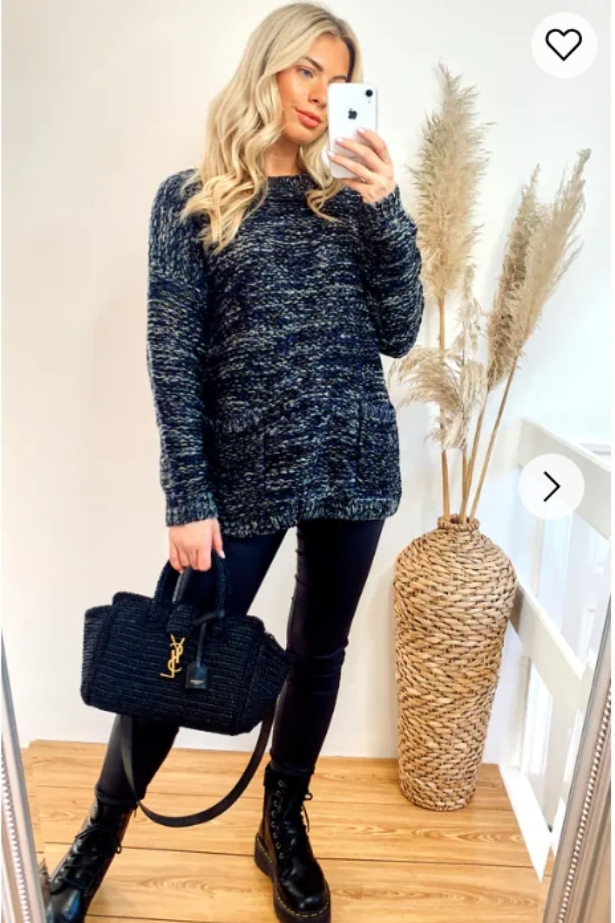 Cozy Knit Jumper Front Prockets