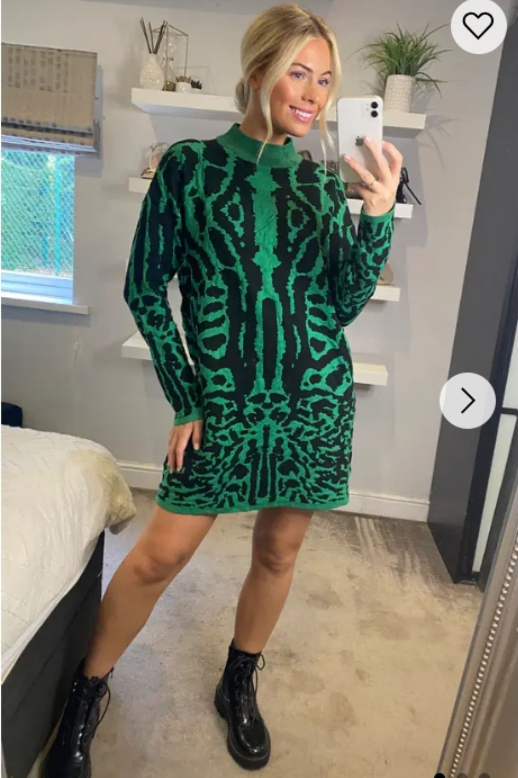 Fine Knit Jumper Leopard Print Design