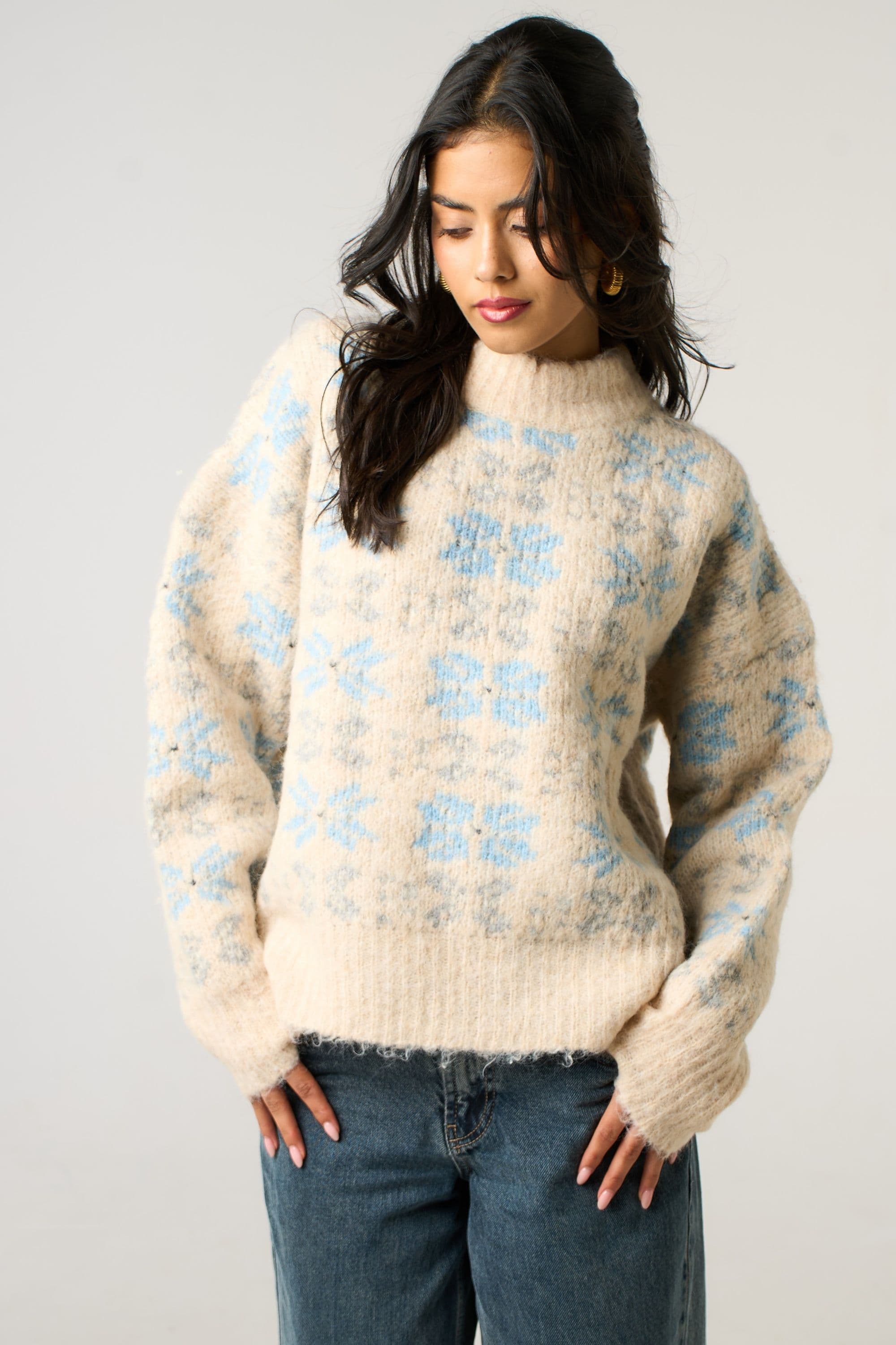 Classic & Cozy Snowflake Knit Christmas Jumper