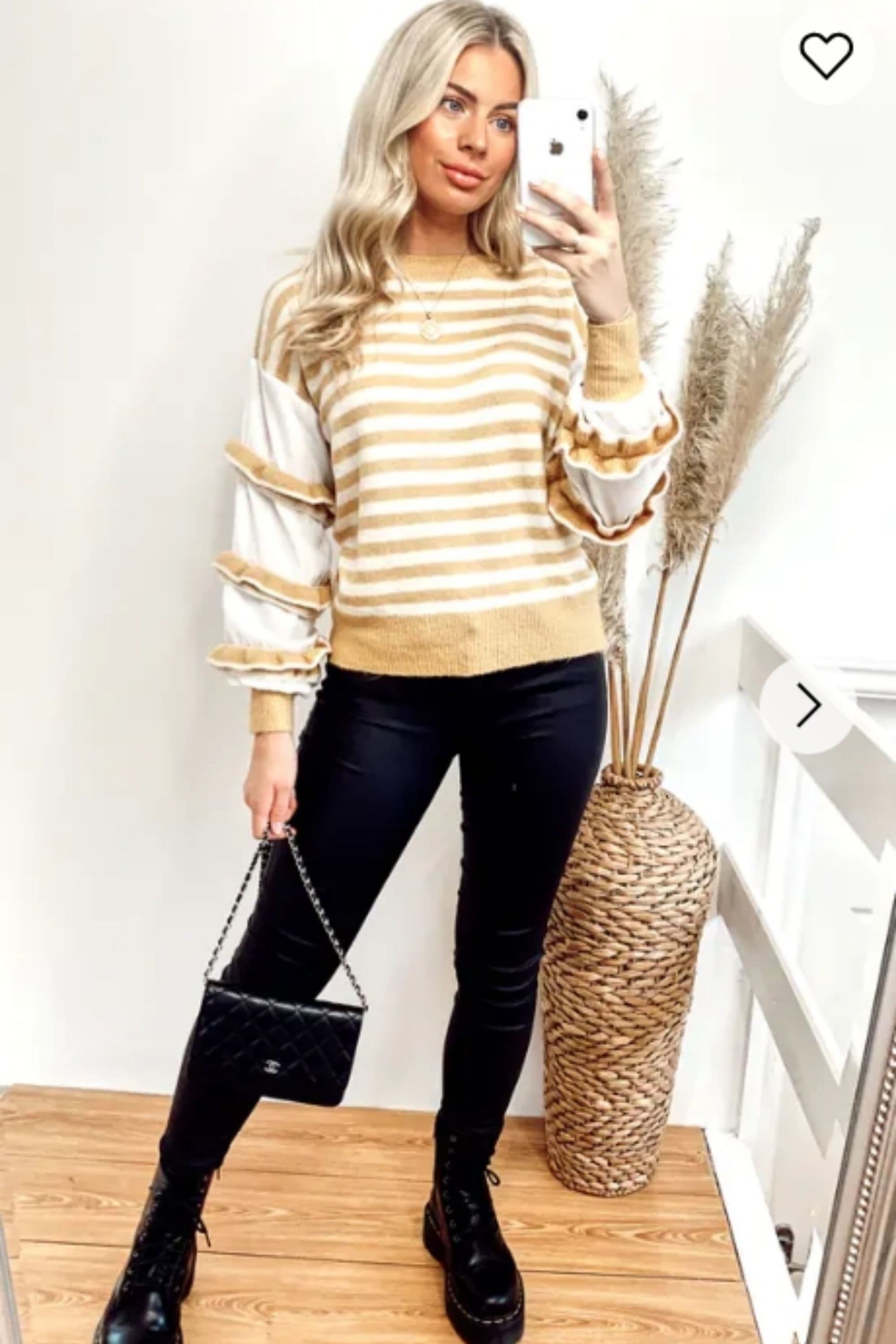 Yellow & Stripe Jumper Ruffles