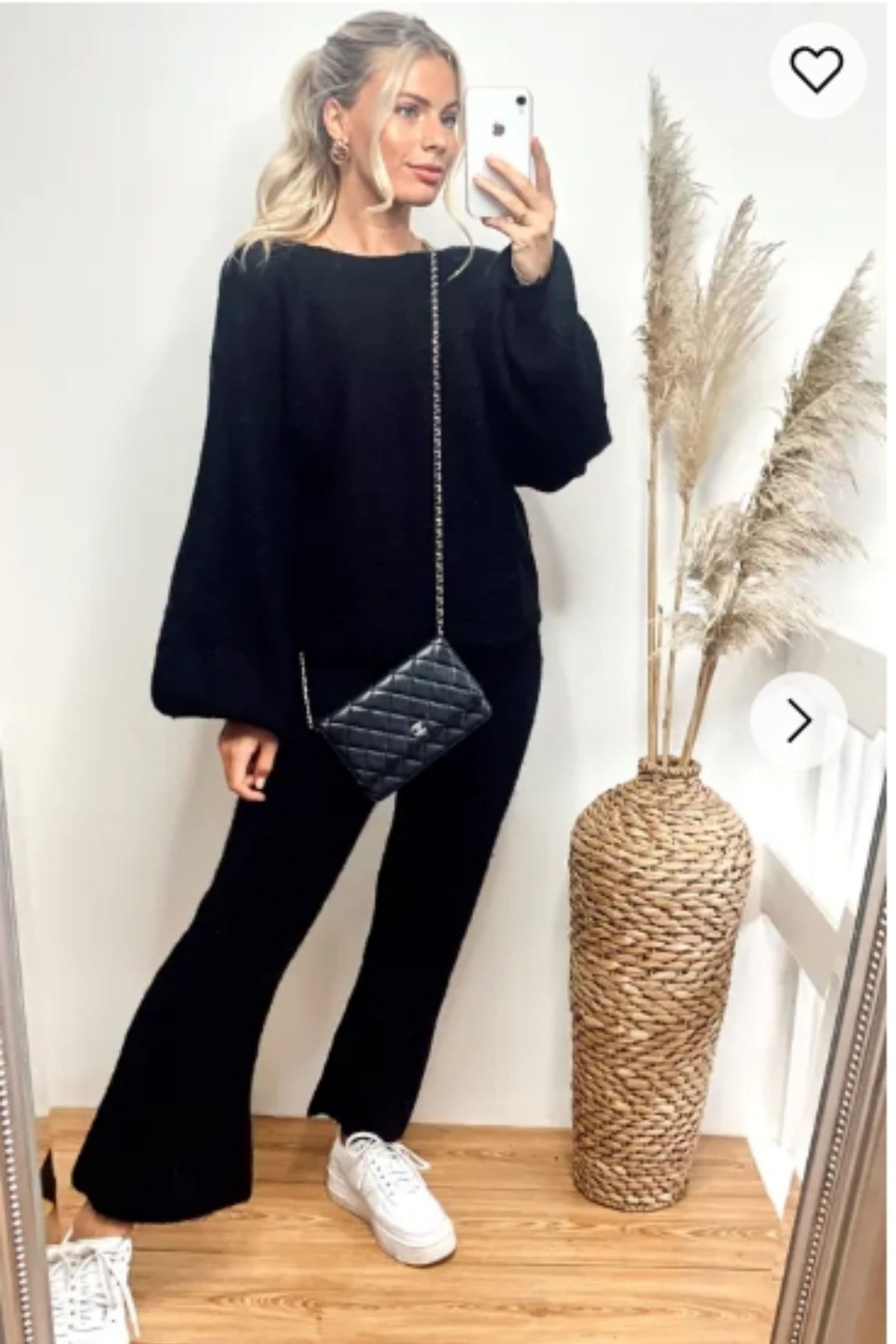 Knitted Plain Jumper & Trousers Co ords