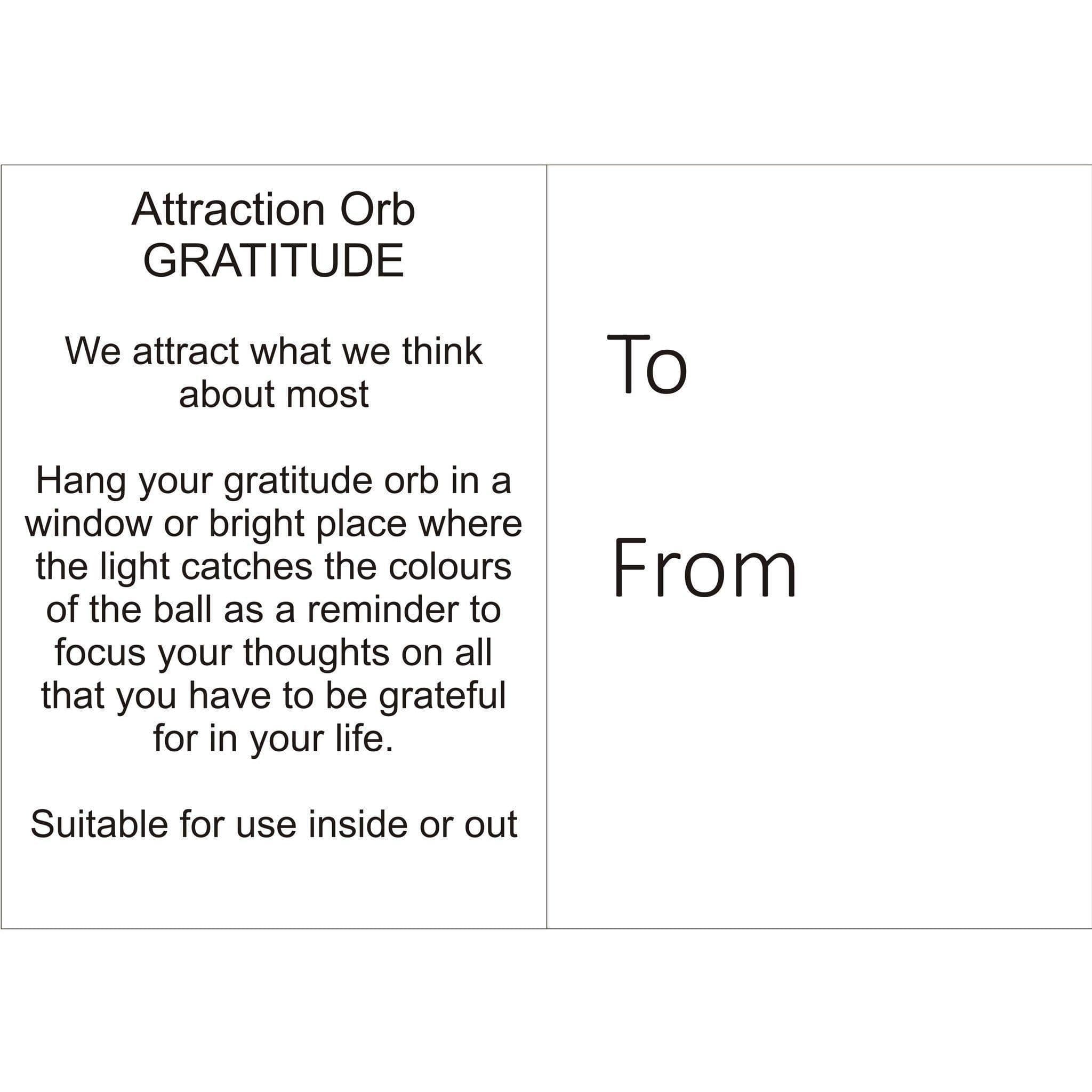 Attraction Orb Gratitude