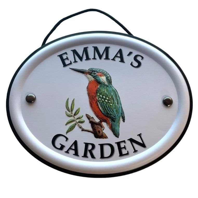 Decorative Bird Garden Sign Emmas Garden