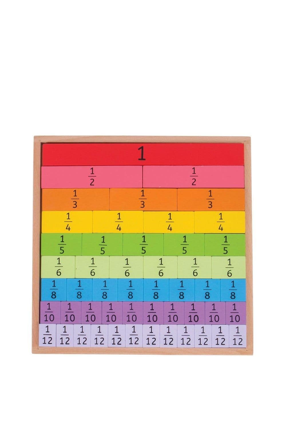 Wooden Fractions Tray
