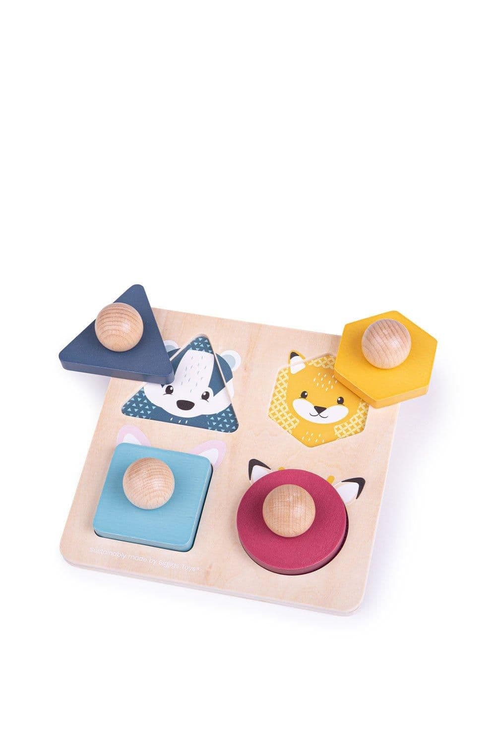 Woodland Animal Shape Matching Puzzle