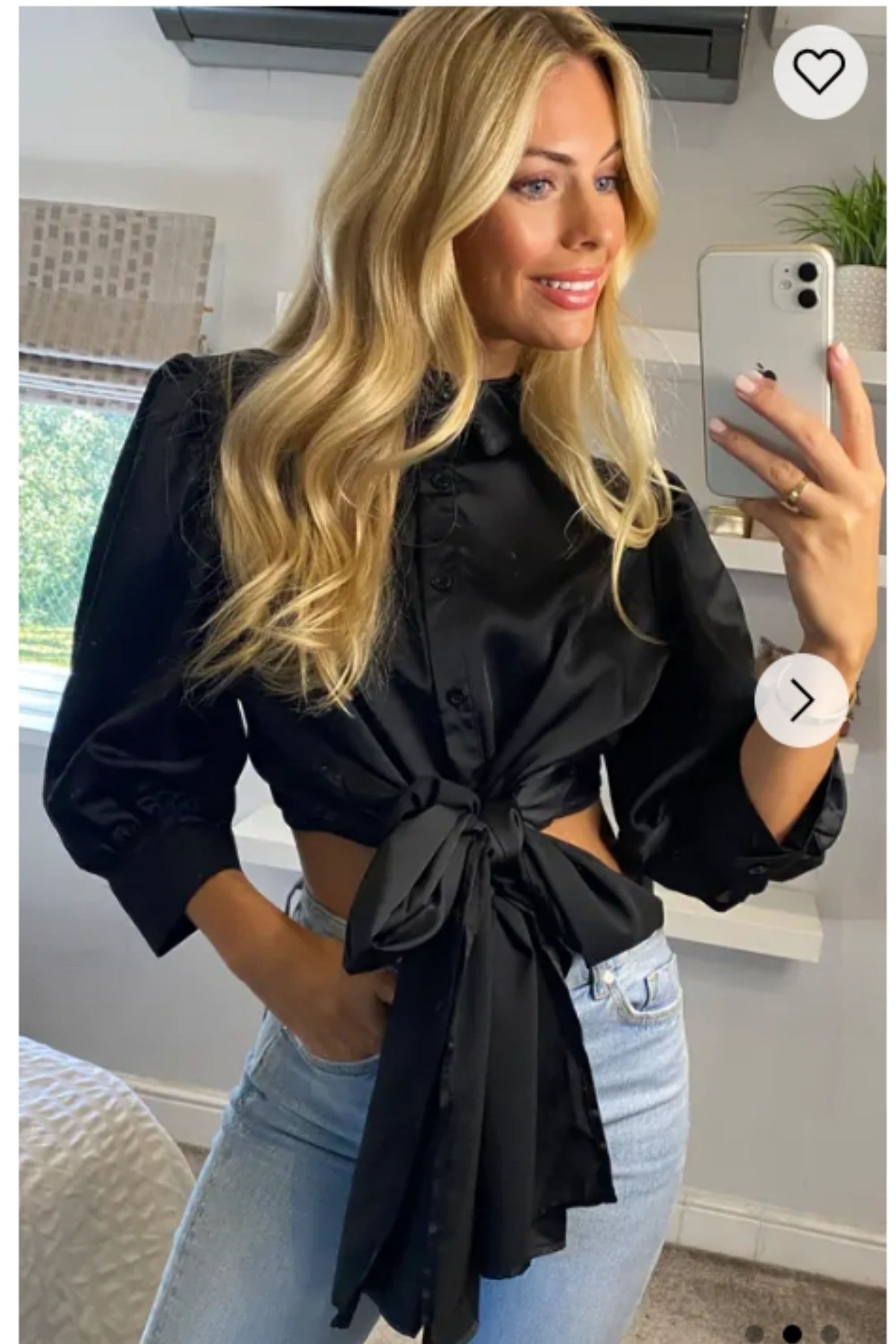 Cross Back & Fron Tie Up Crop Shirt Top