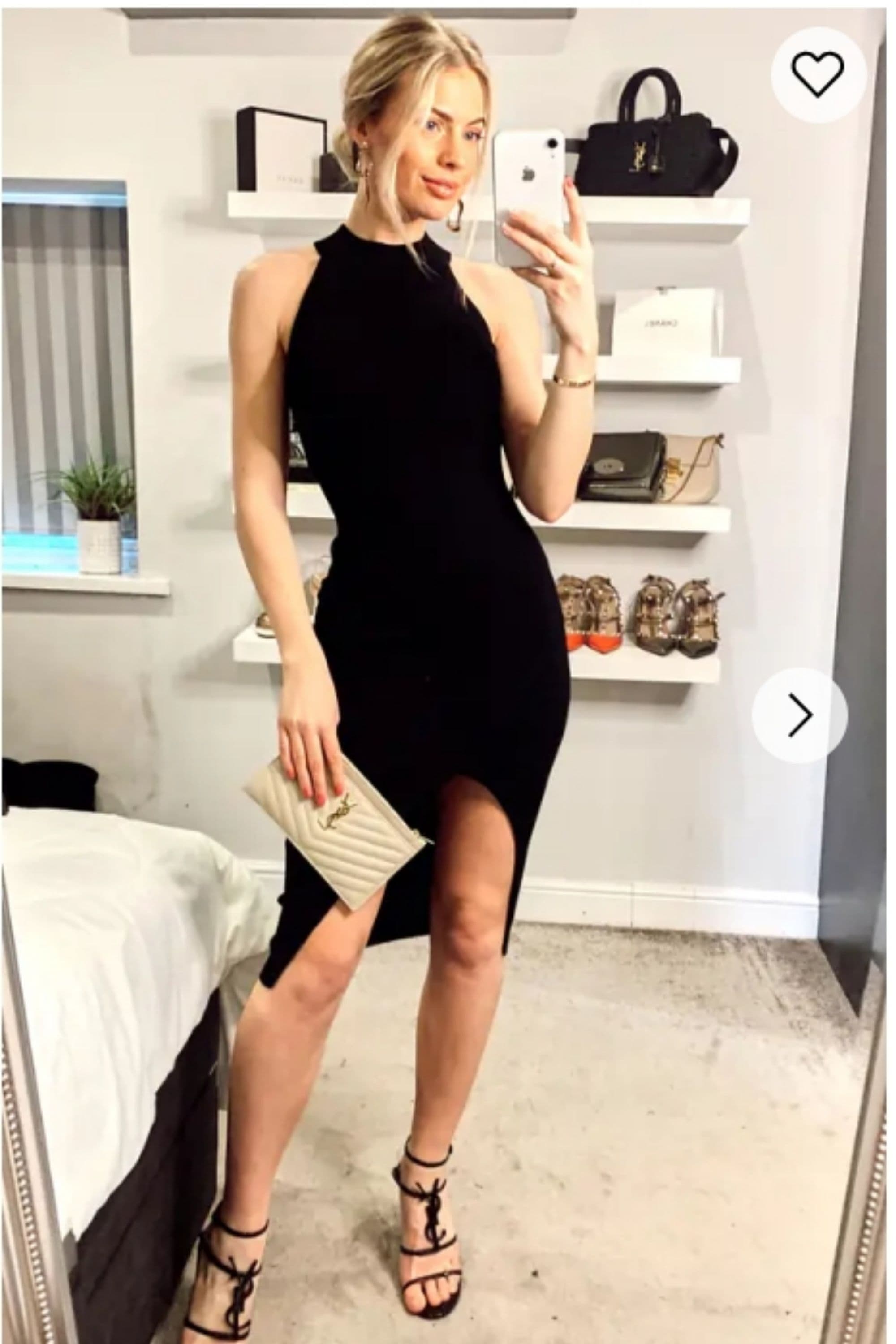Front Open bodycon knit dress