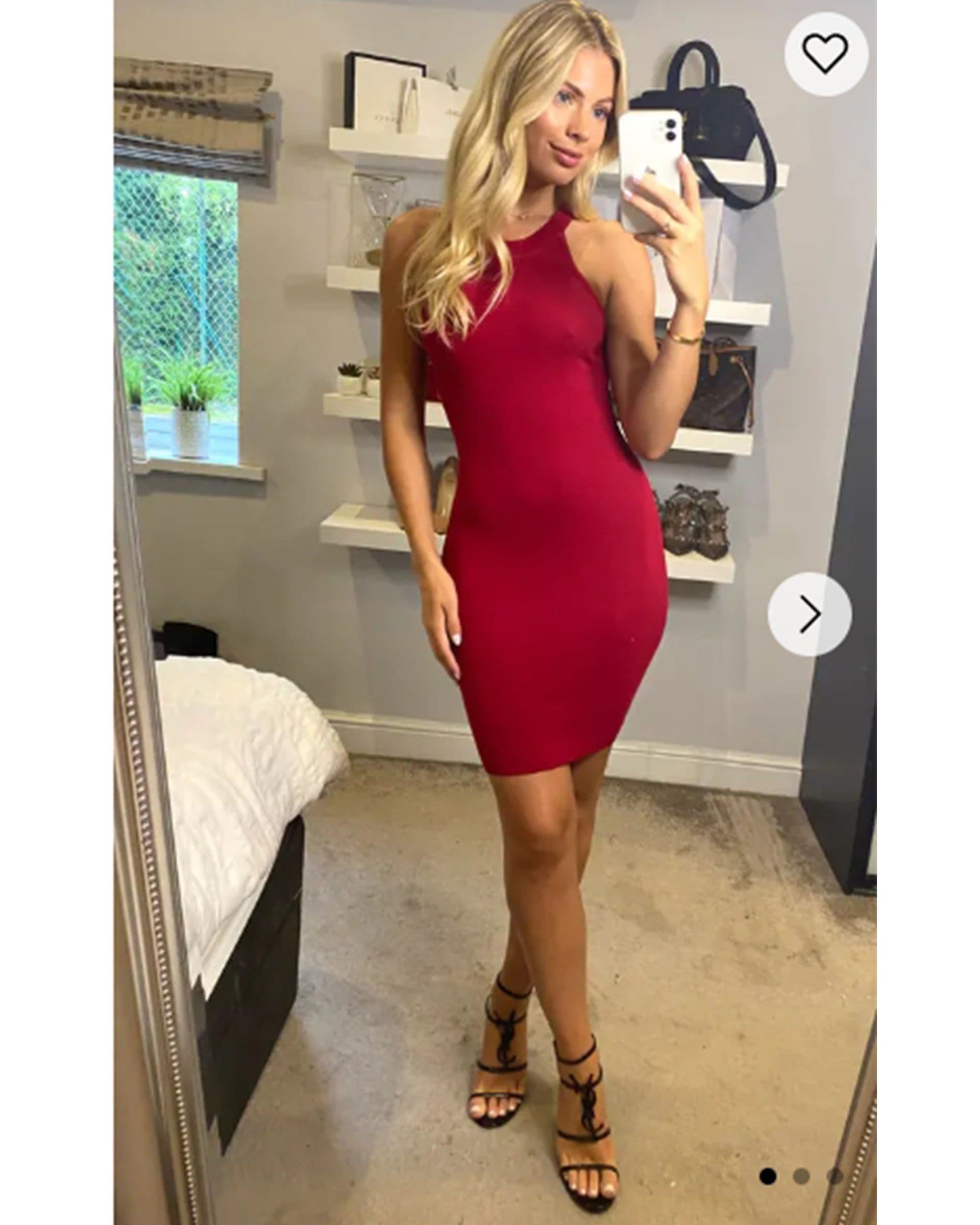 Knitted Bodycon Mini Dress
