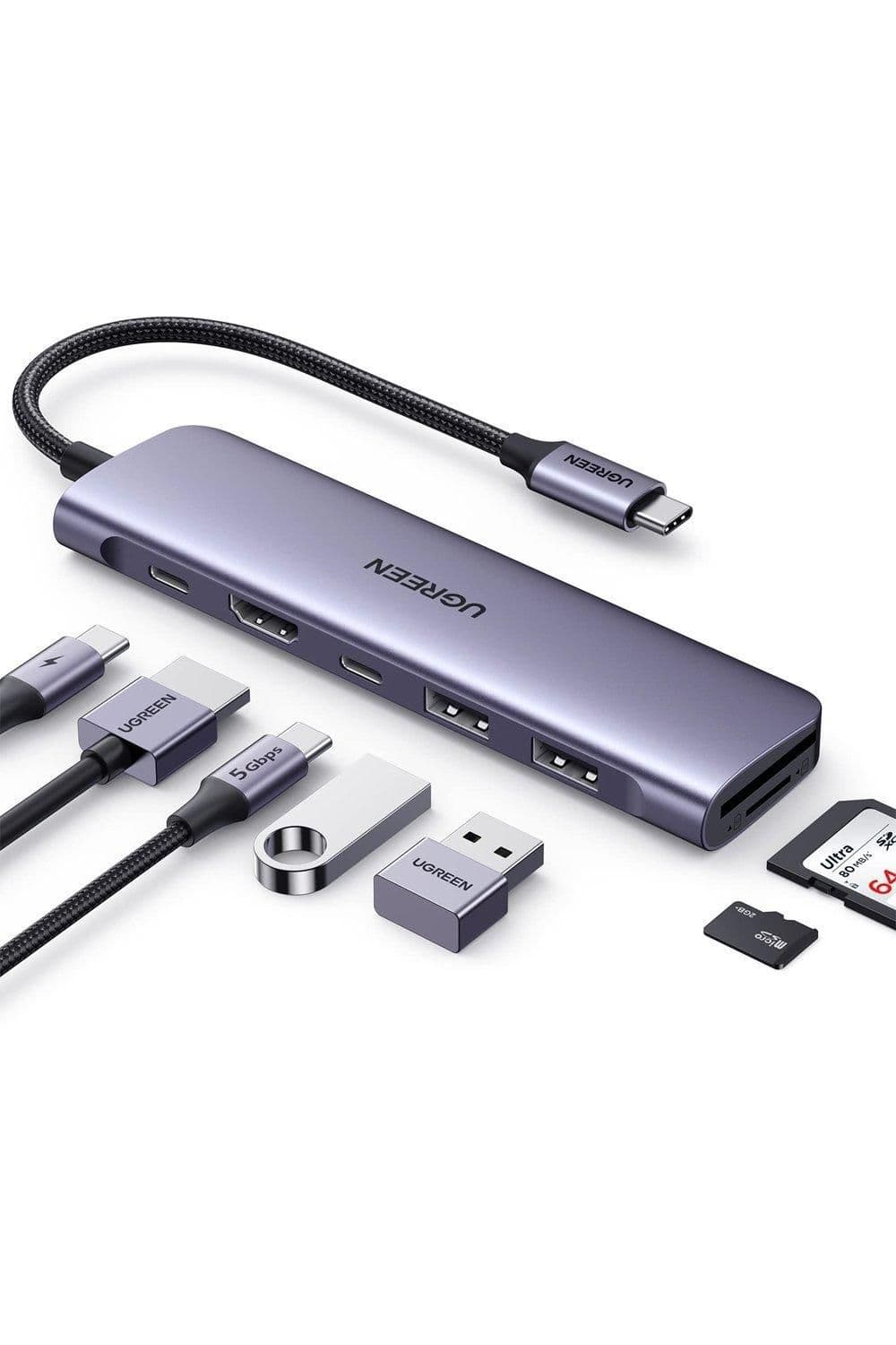 USB C 7 1 CM512 Hub Computer Adapter