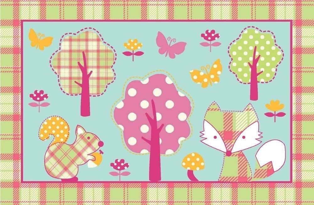 Woodland Animals Non Slip Rug