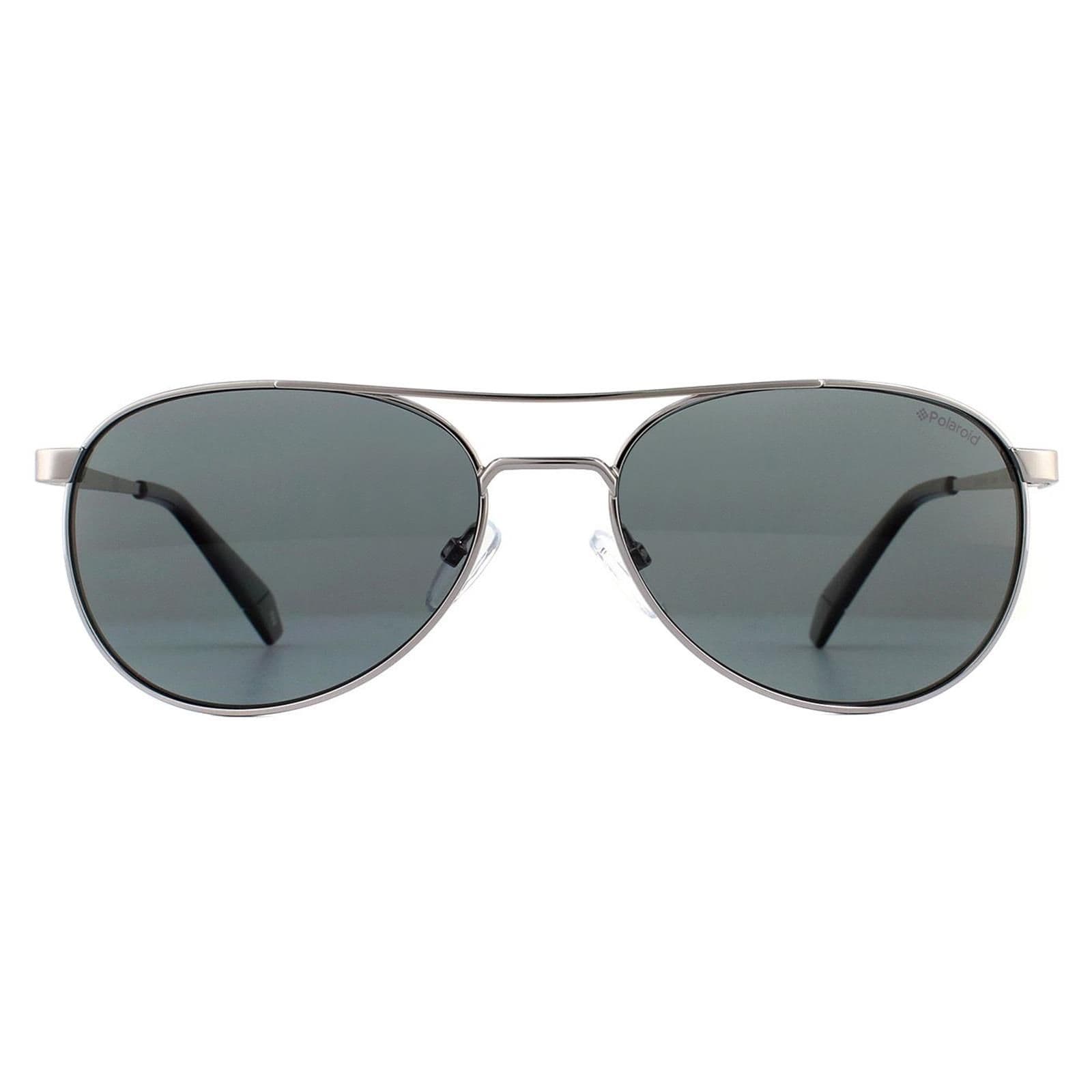 Aviator Ruthenium Grey Polarized Sunglasses