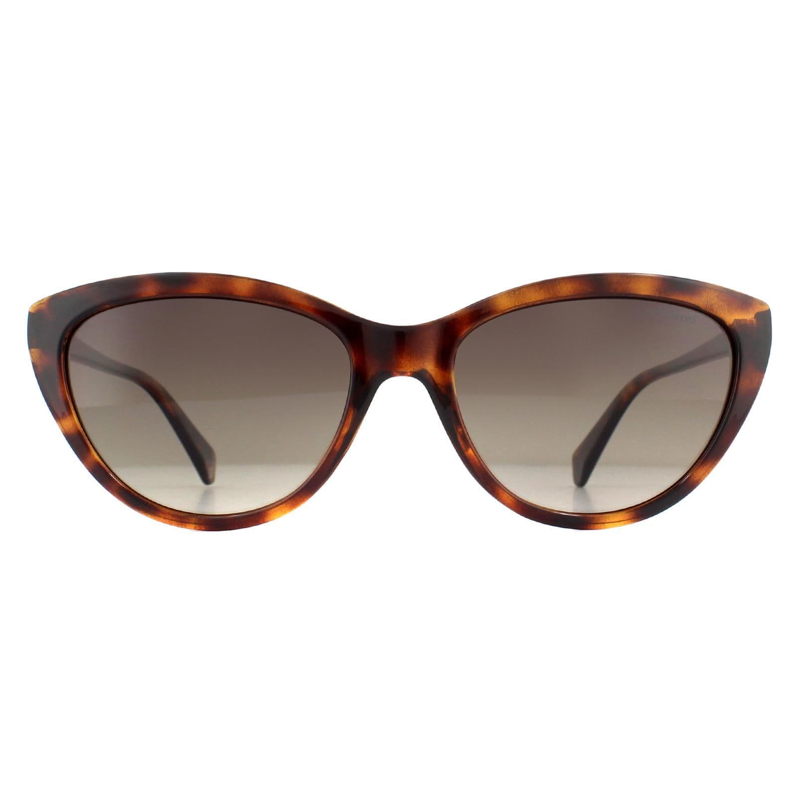 Cat Eye Havana Brown Gradient Polarized Sunglasses